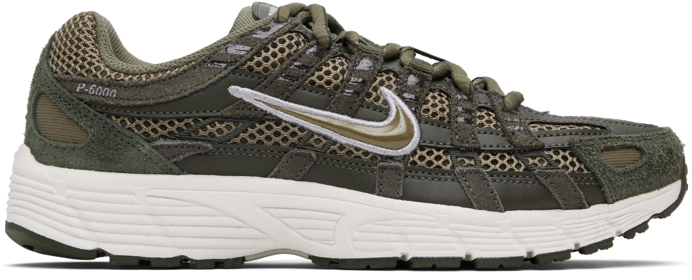 NIKE P-6000 カーキ Khaki P-6000 Suede Sneakers by Nike on Sale