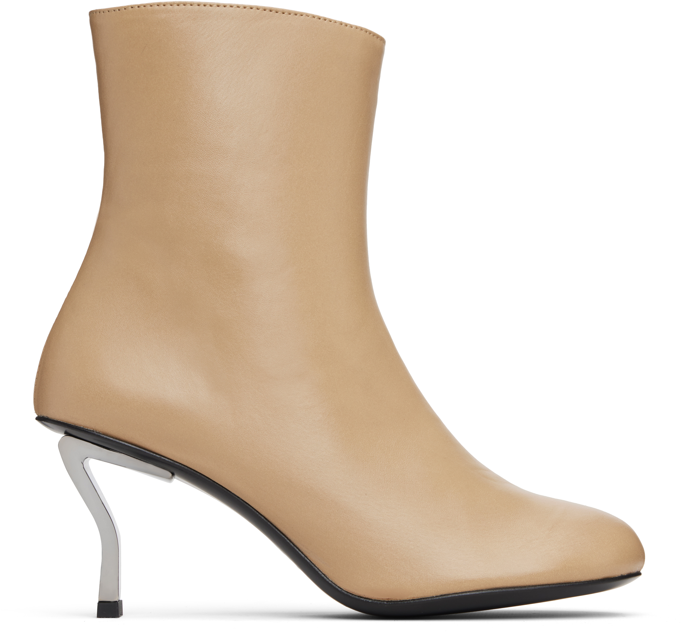Nicole Saldaña Tan Bonnie Boots In Neutral