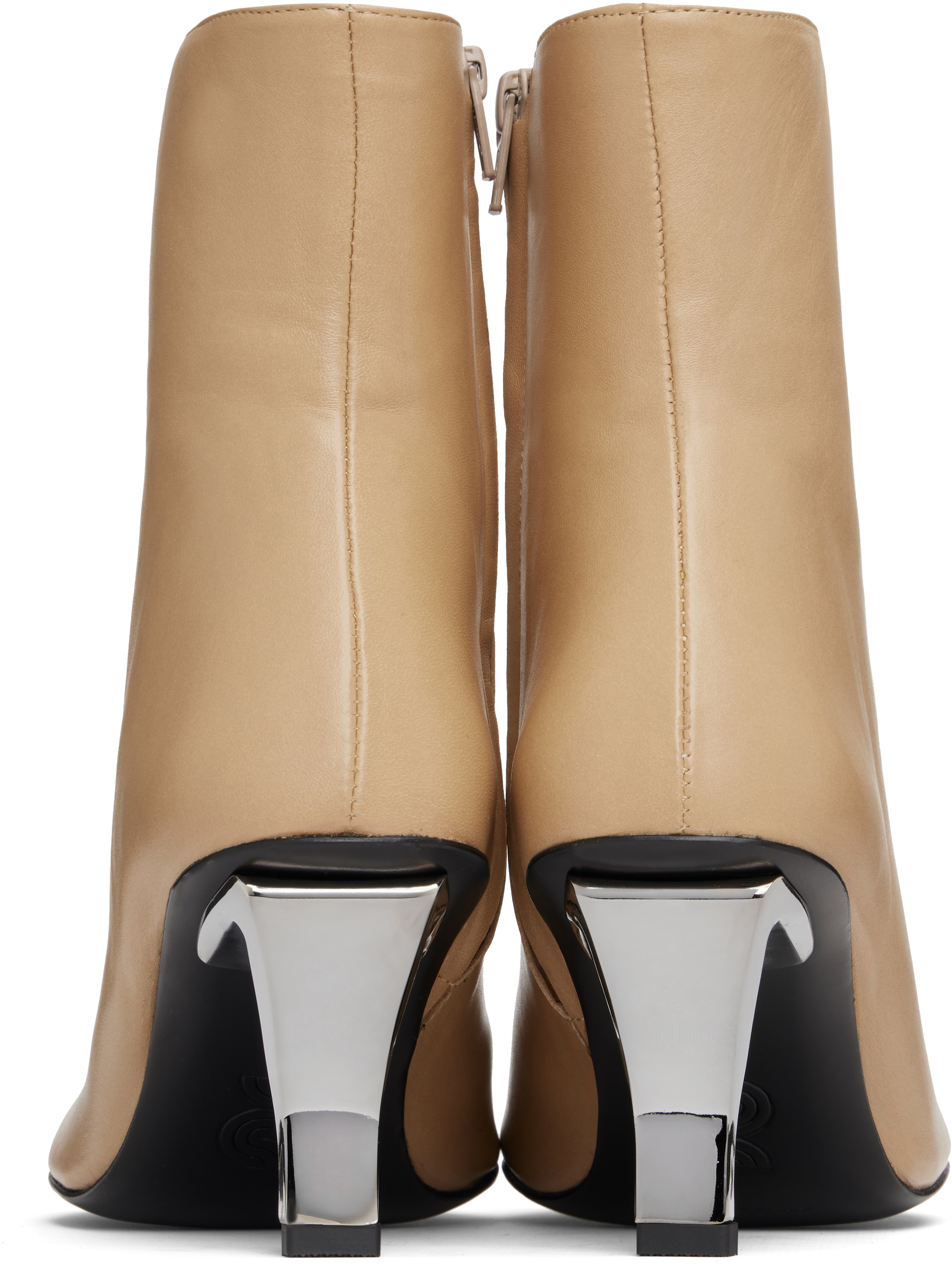 Nicole Saldaña Tan Bonnie Boots In Neutral