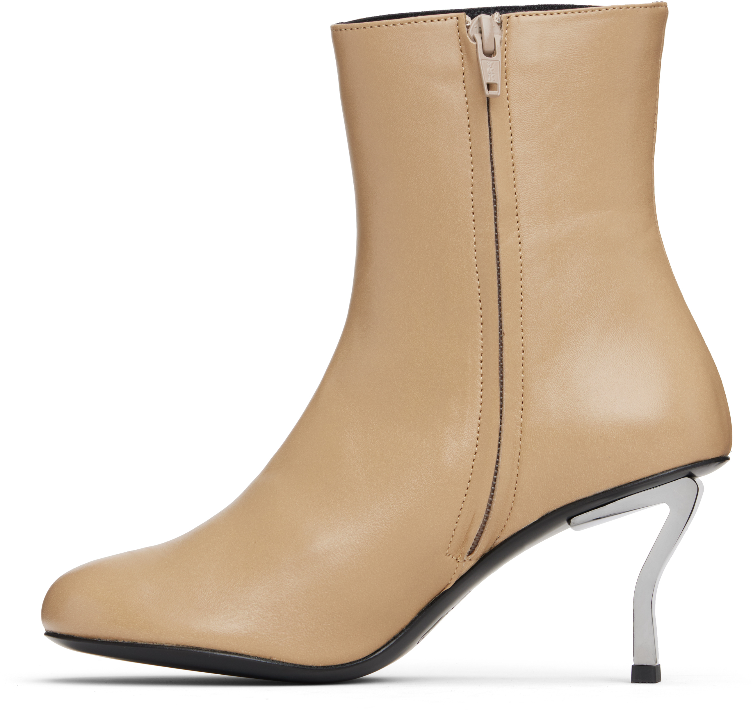 Nicole Saldaña Tan Bonnie Boots In Neutral