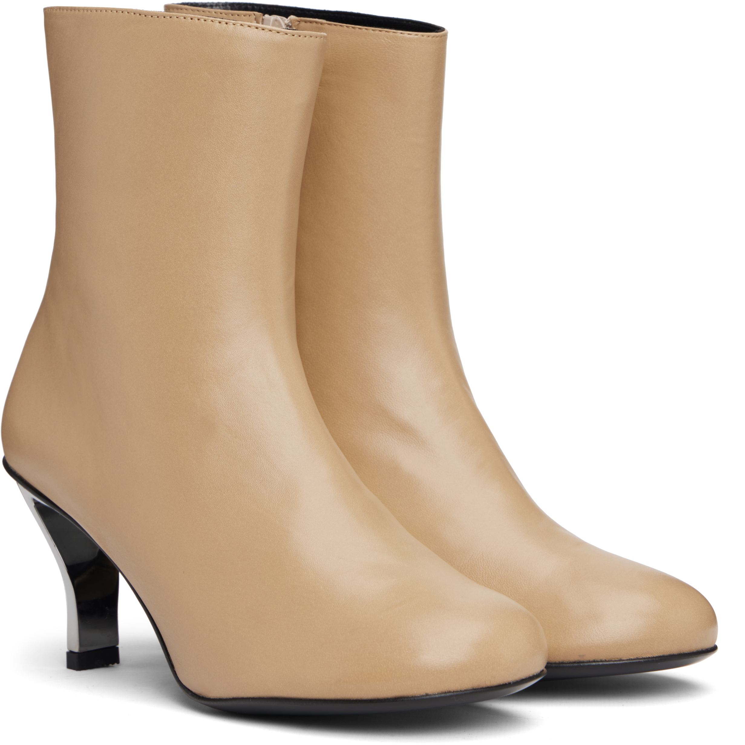 Nicole Saldaña Tan Bonnie Boots In Neutral