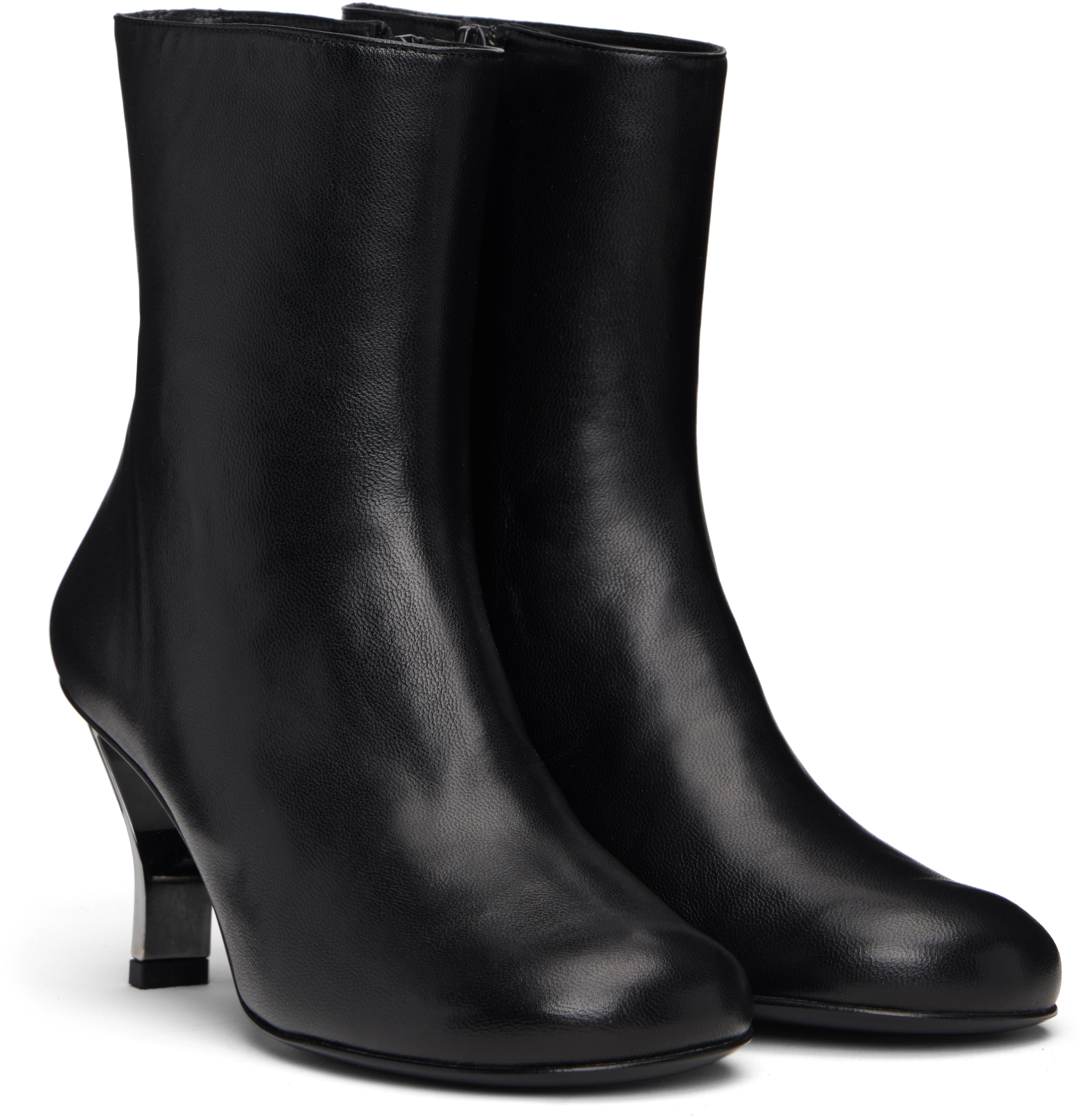 Nicole Saldaña Black Bonnie Boots In Multi