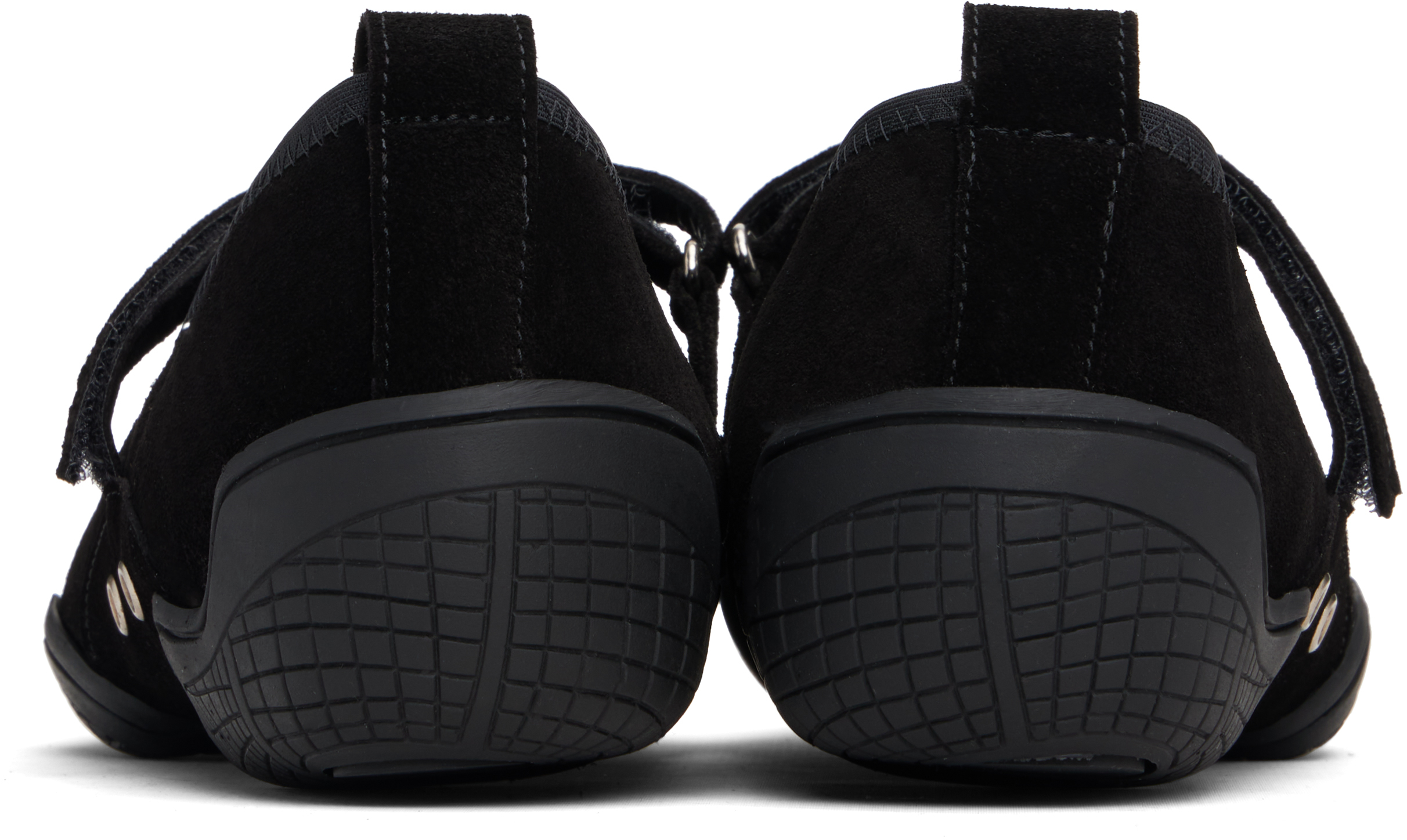 Nicole Saldaña Black Sophie Ballerina Flats In Multi