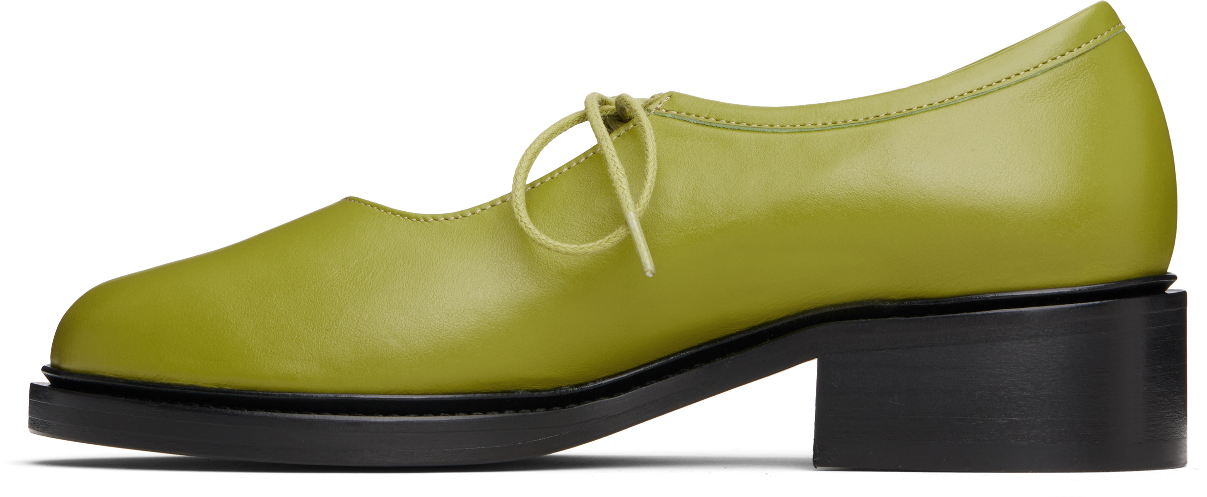 Nicole Saldaña Ssense Exclusive Green Fabiana Loafers In Animal Print