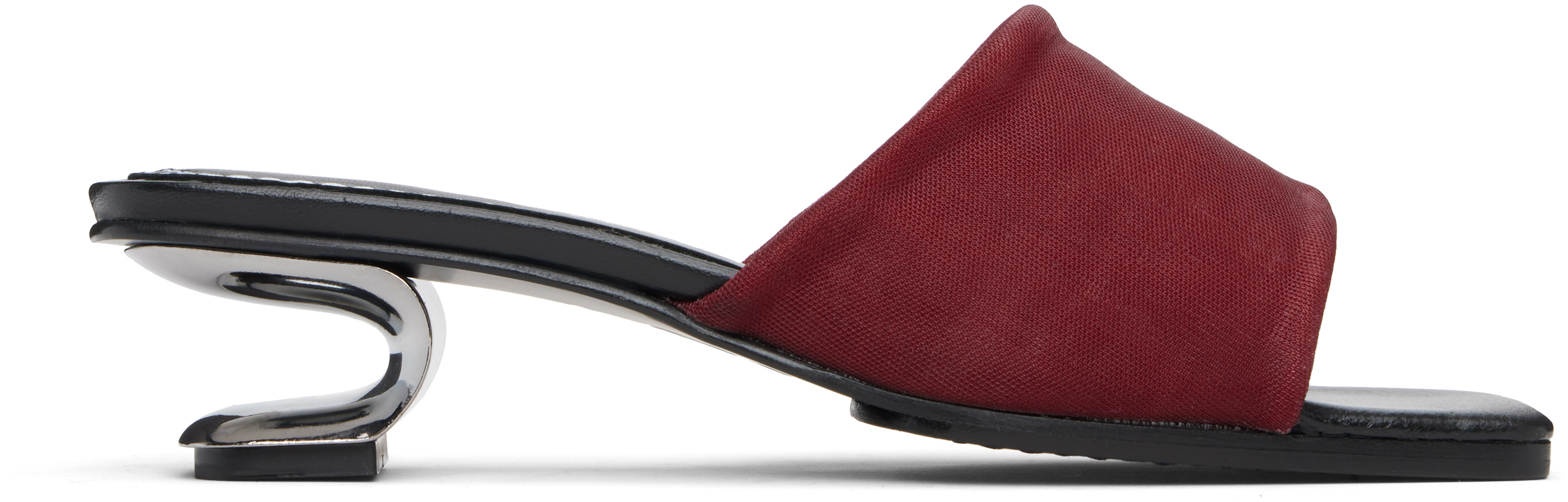 Nicole Saldaña Red Sarah Heeled Sandals In Multi