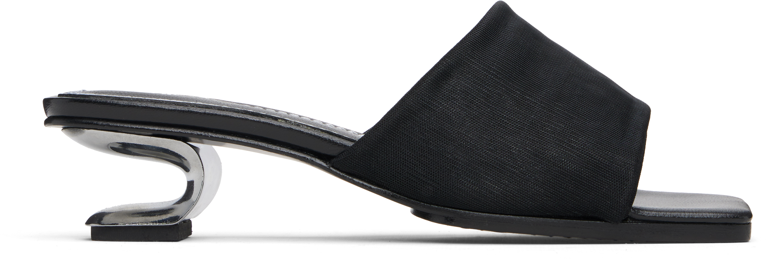 Nicole Saldaña Black Sarah Heeled Sandals In Black