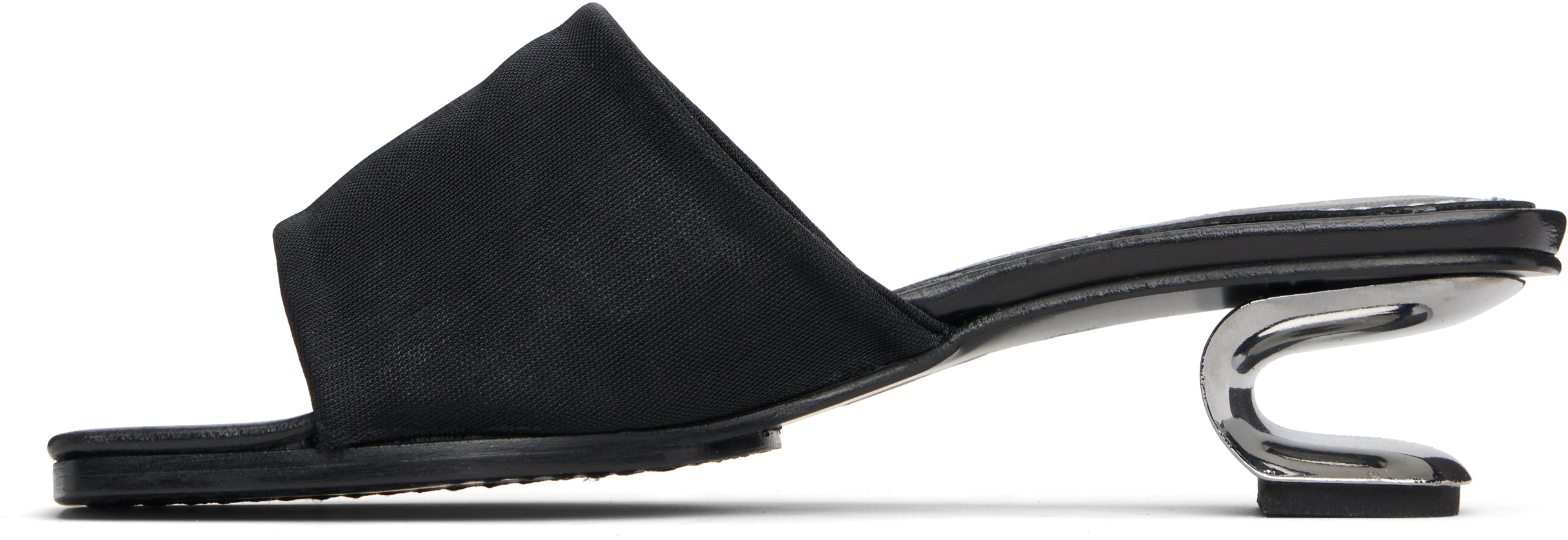 Nicole Saldaña Black Sarah Heeled Sandals In Black