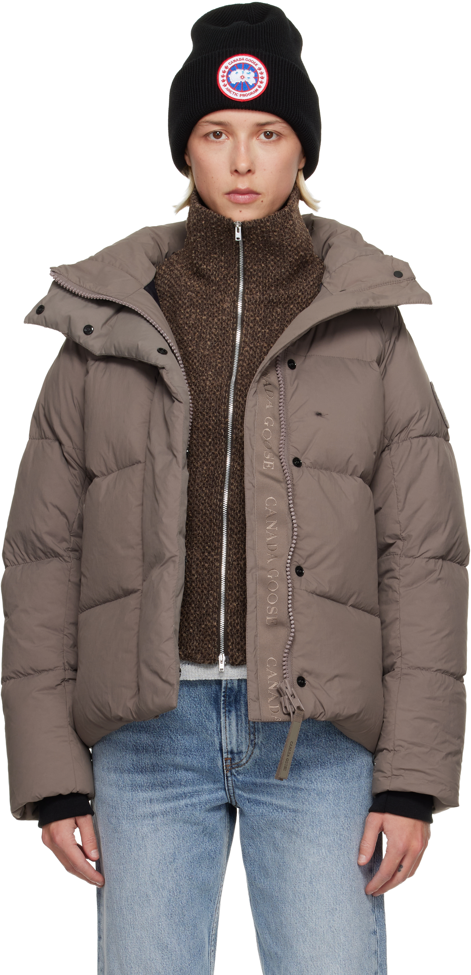 Canada Goose Taupe Junction Down Jacket