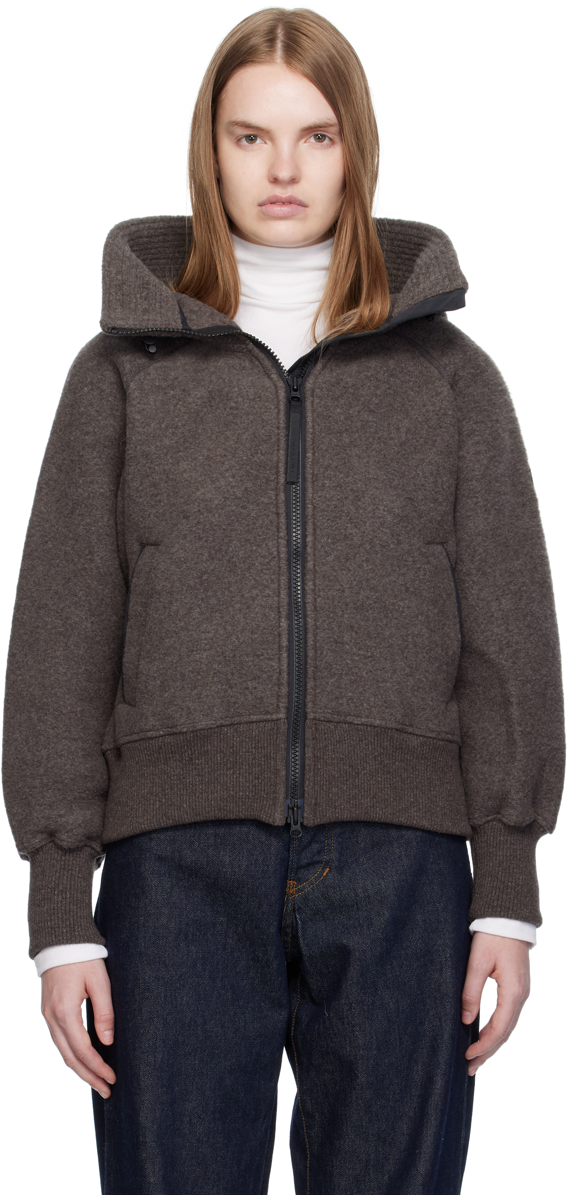 Canada Goose Black Label Chilliwack Wool-blend Jacket In Brown