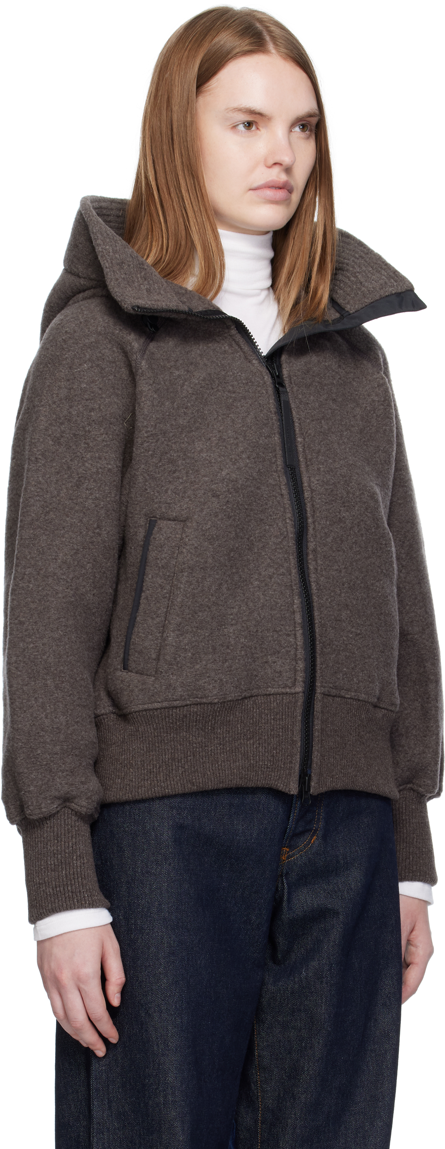 Canada Goose Black Label Chilliwack Wool-blend Jacket In Brown