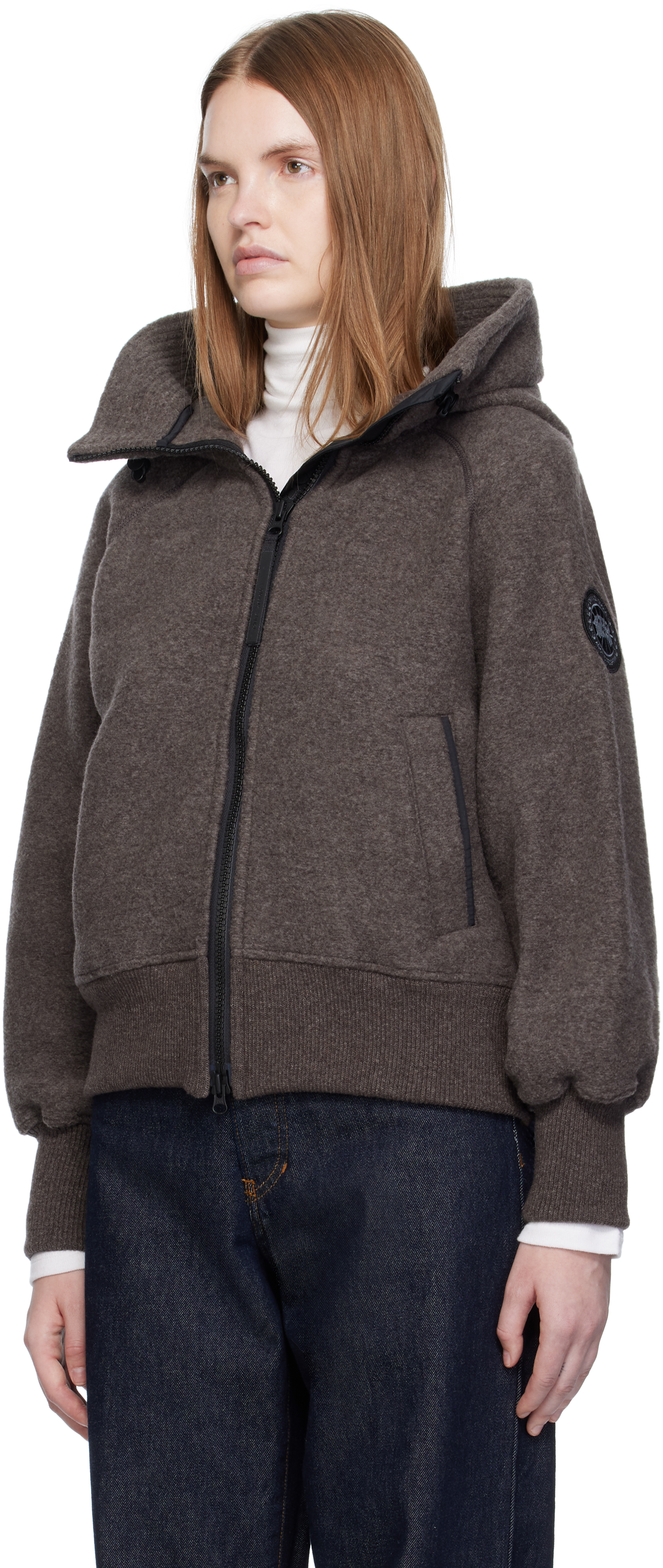 Canada Goose Black Label Chilliwack Wool-blend Jacket In Brown