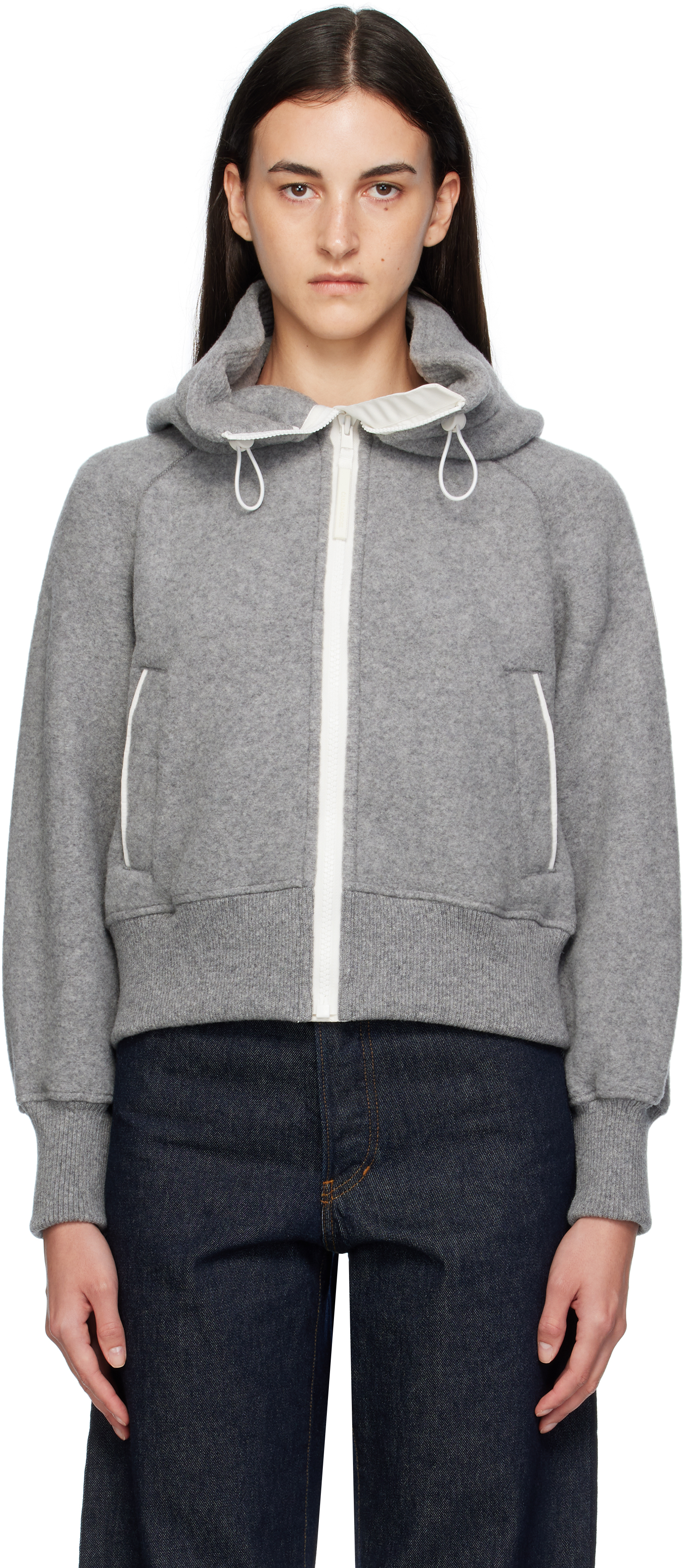 Canada Goose Chilliwack Hooded Wool-blend Jacket In Gray