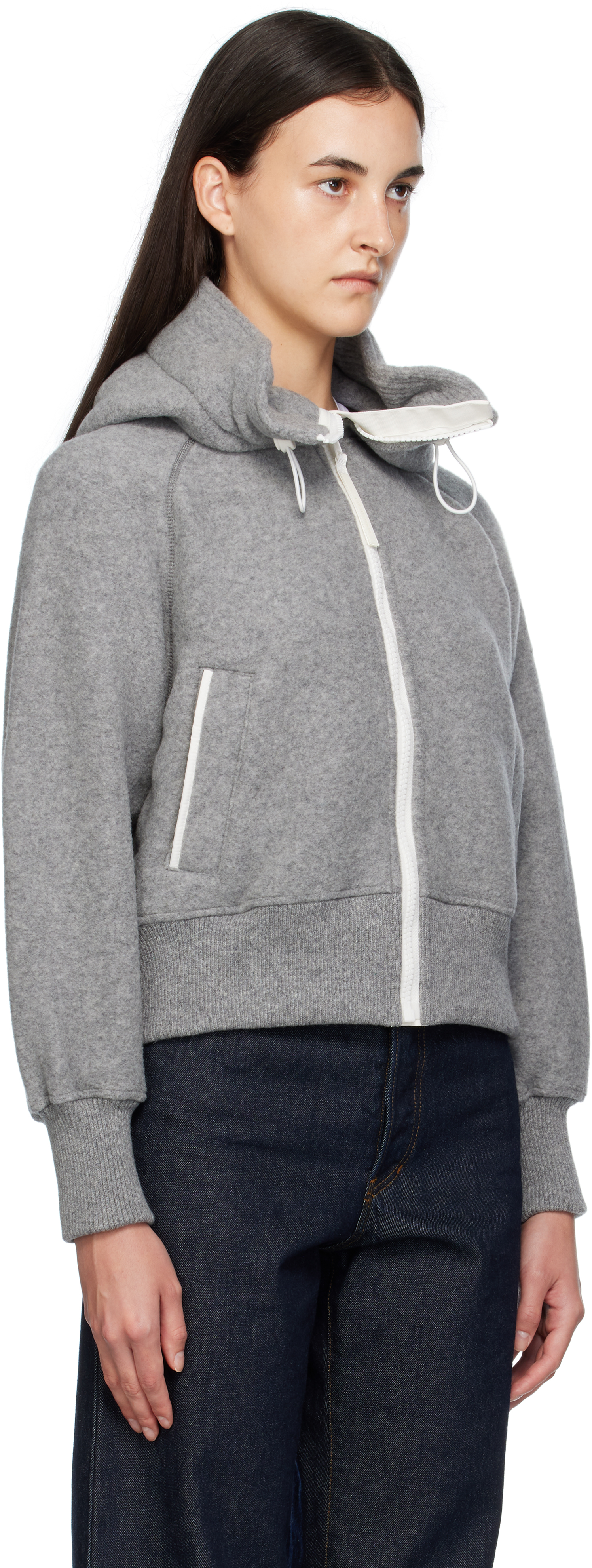 Canada Goose Chilliwack Hooded Wool-blend Jacket In Gray