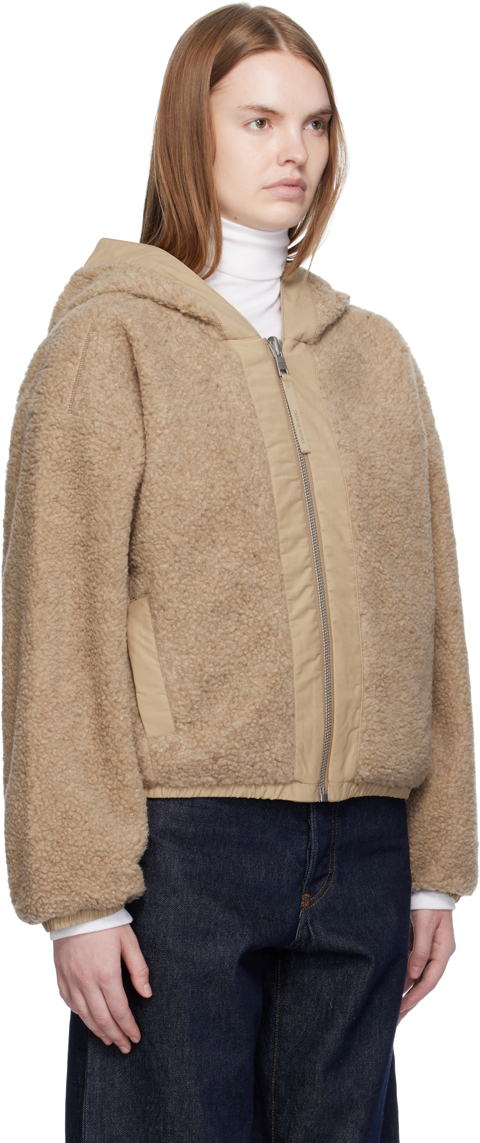 Canada Goose Alberni Reversible Bomber Jacket Desert Sand In Green