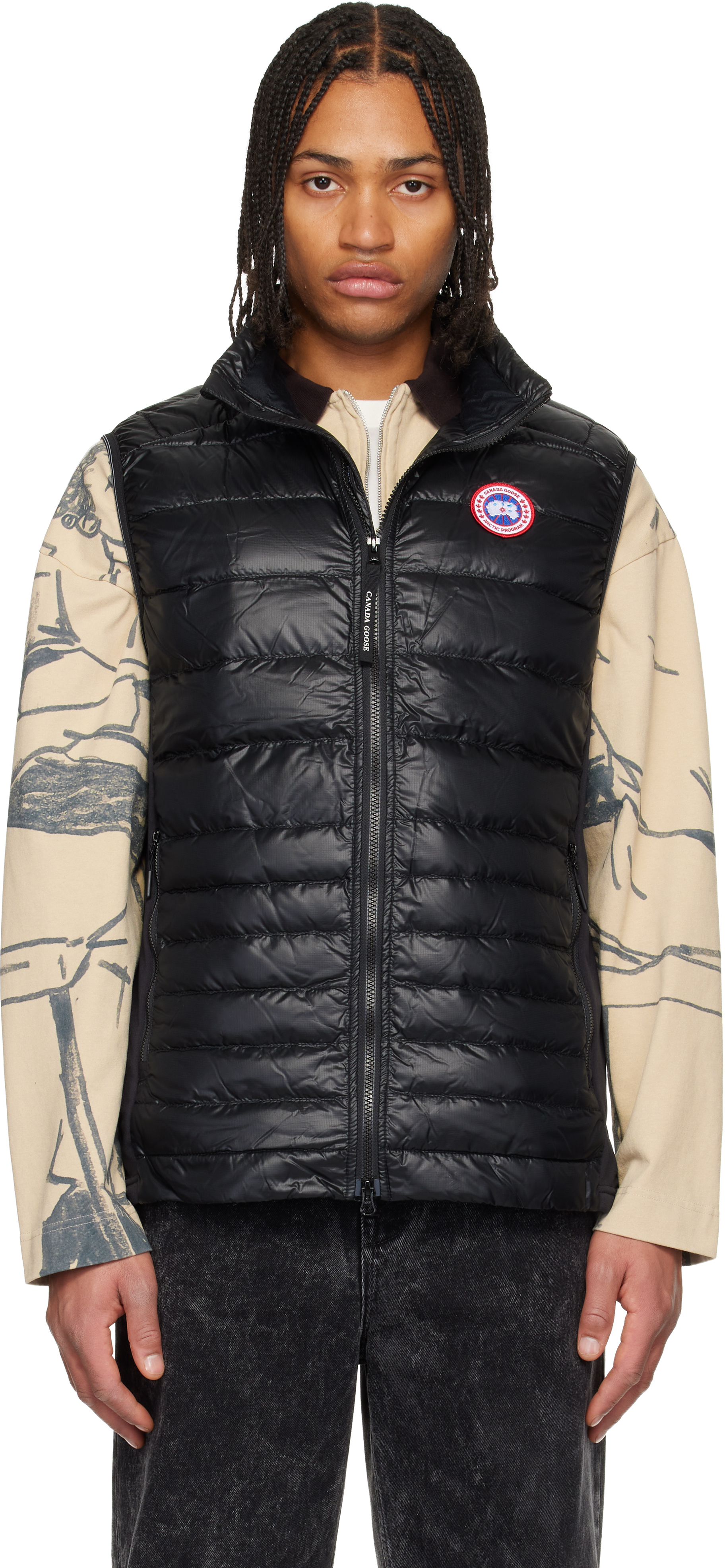 CANADA GOOSE BLACK HYBRIDGE LITE DOWN VEST