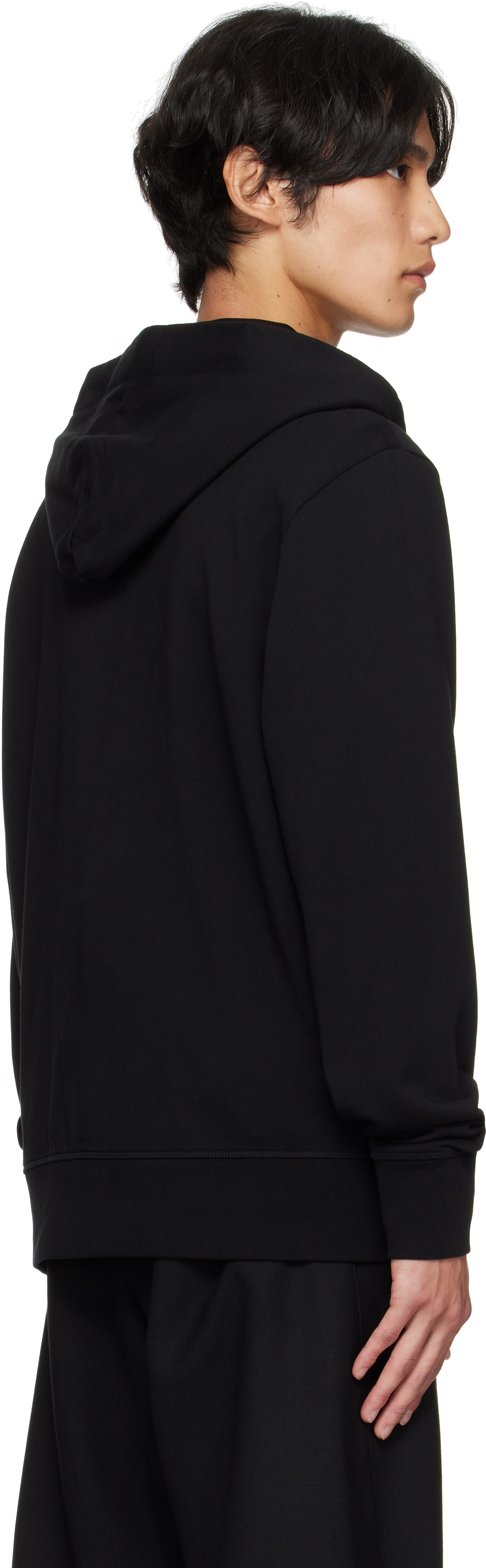 Canada Goose Hooded Sweater With Front Pockets And Ribbed Cuffs In Black