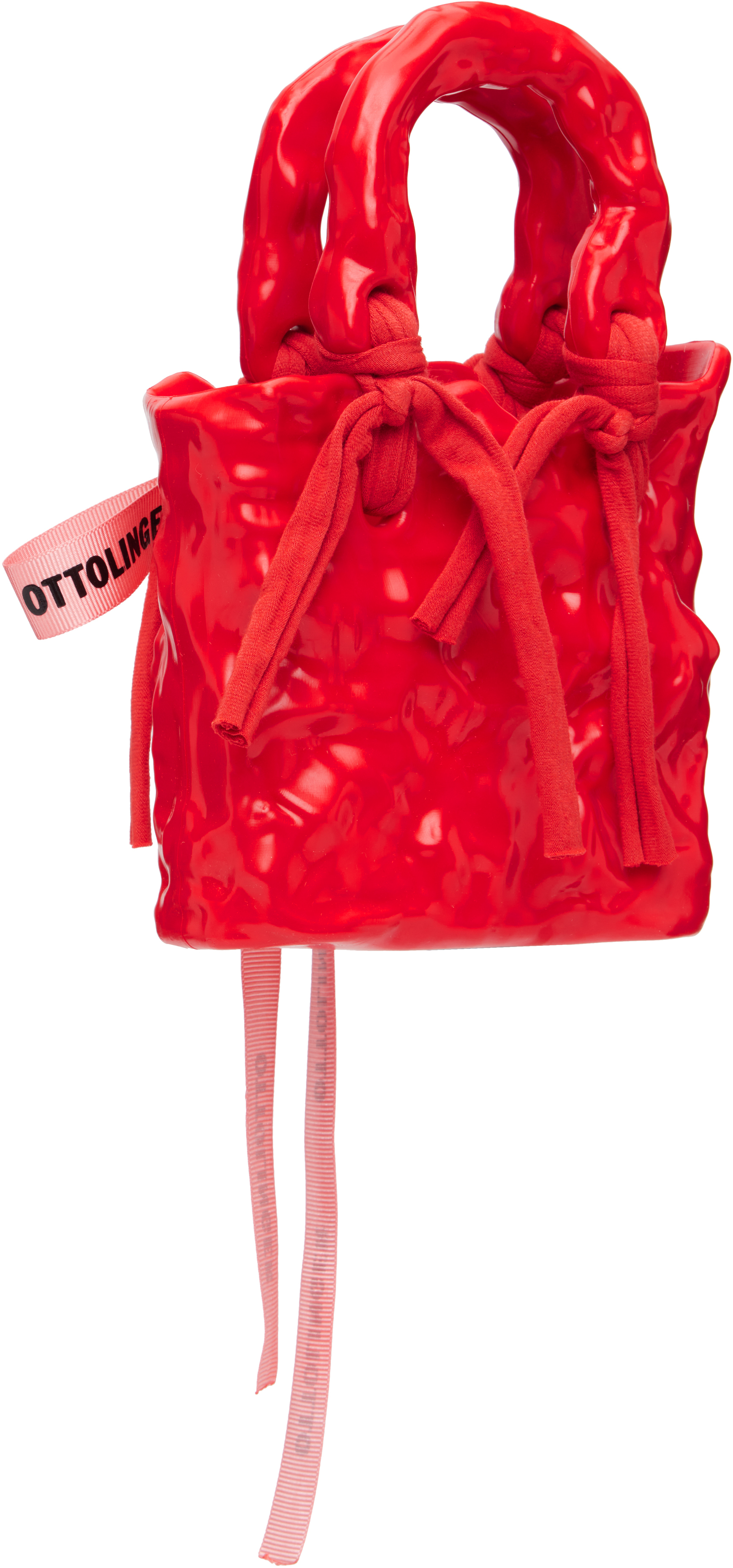 Ottolinger Red Bow Signature Ceramic Bag In Red