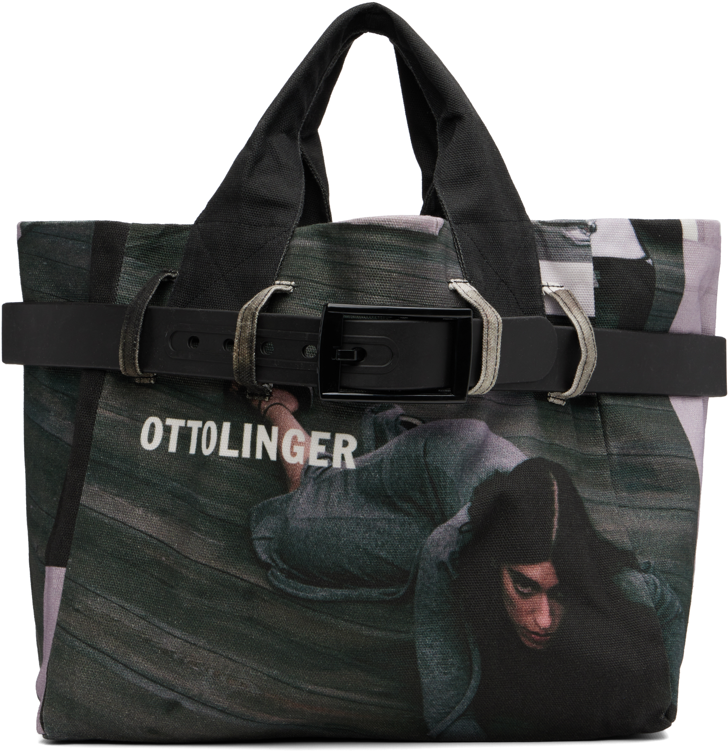Ottolinger Multicolor Maxi Belted Tote
