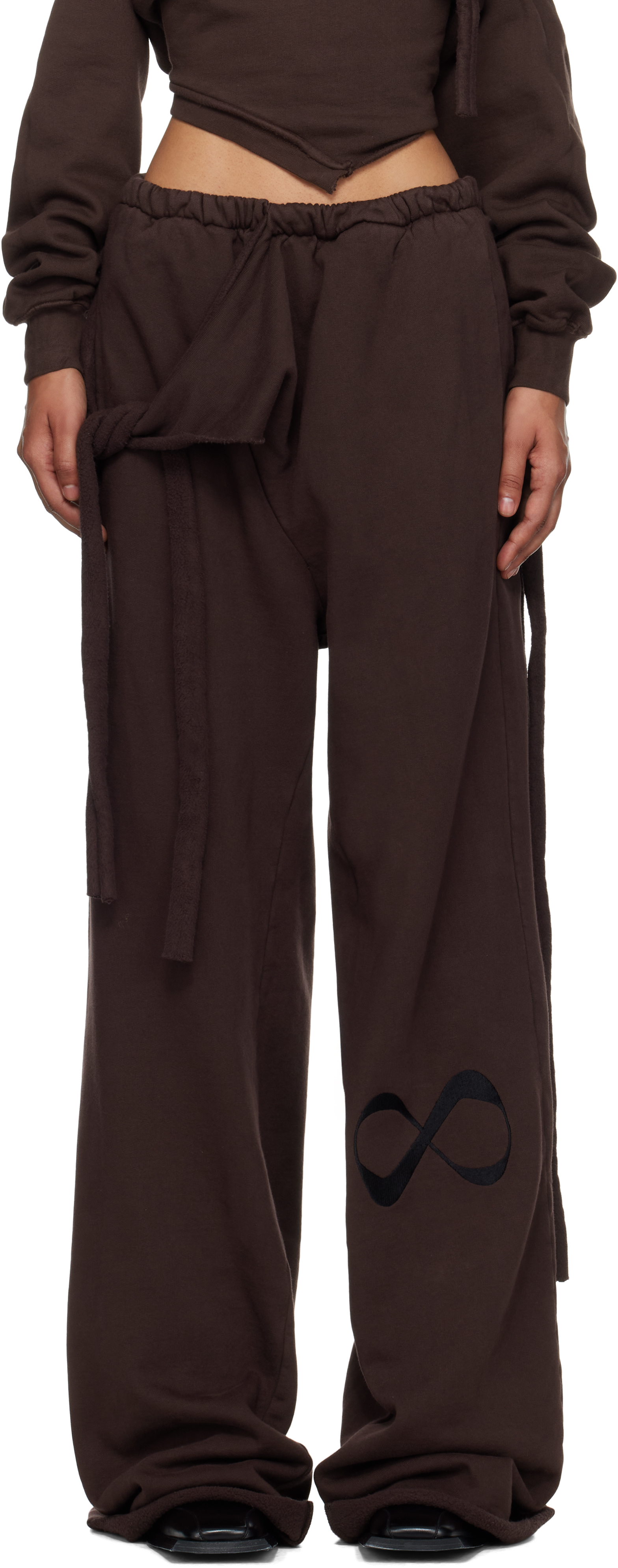 Ottolinger Brown Otto Wrap Sweatpants In Brown