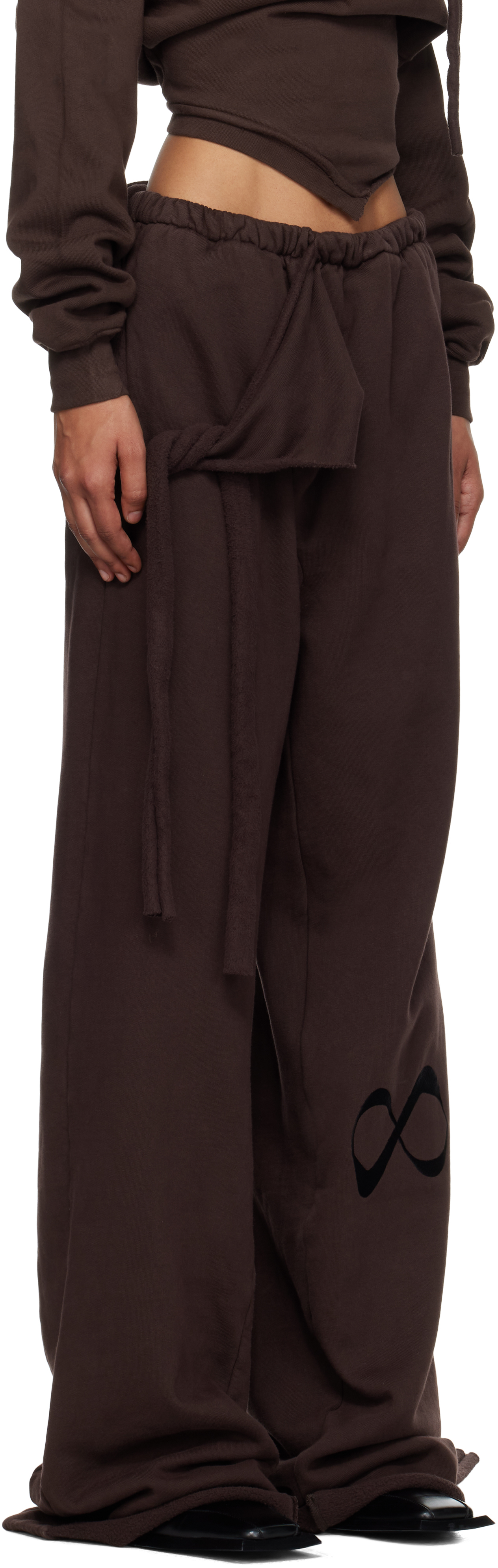Ottolinger Brown Otto Wrap Sweatpants In Brown