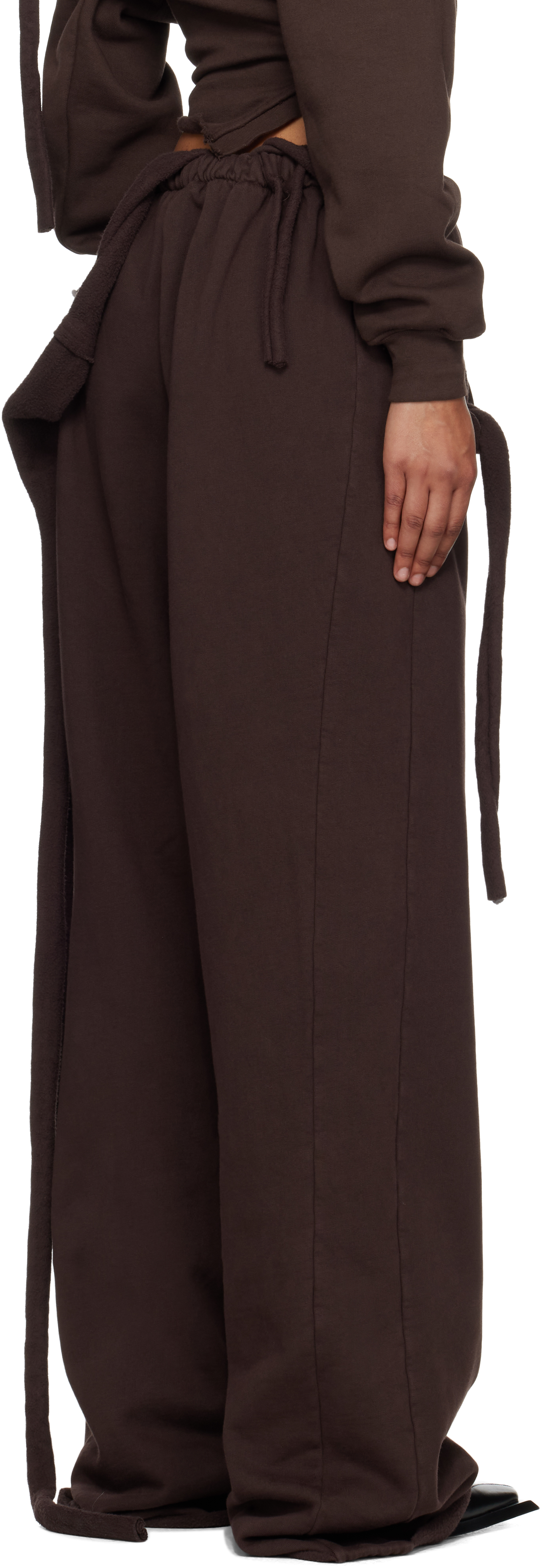 Ottolinger Brown Otto Wrap Sweatpants In Brown