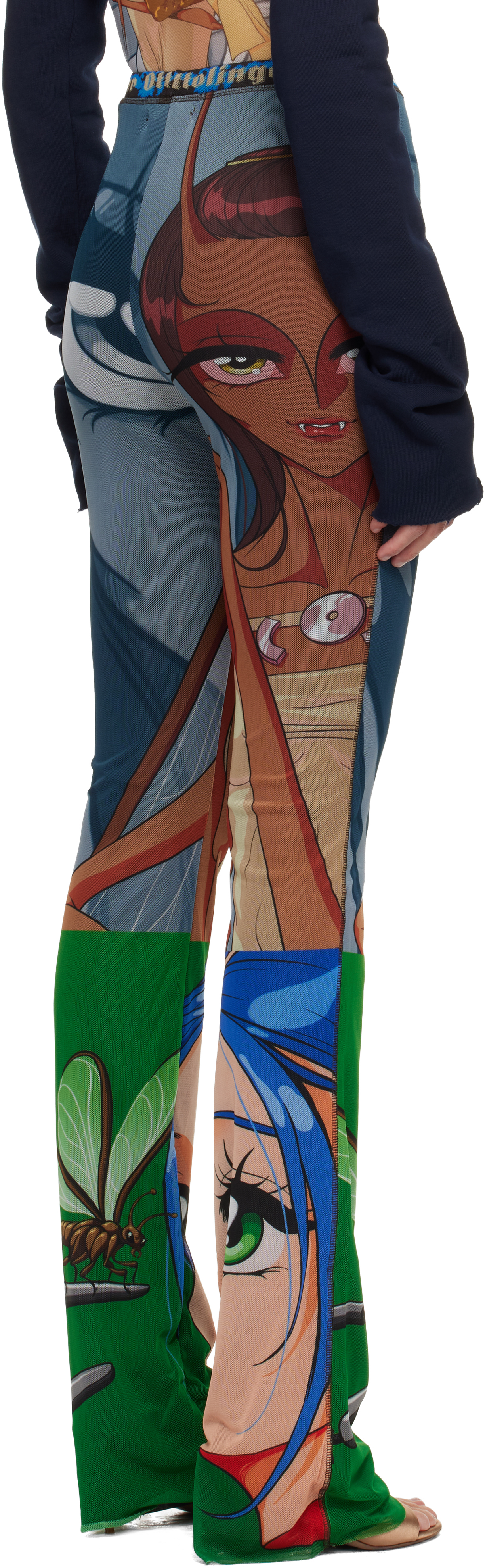 Ottolinger Julien Ceccaldi Multicolor Printed Pants In Multi