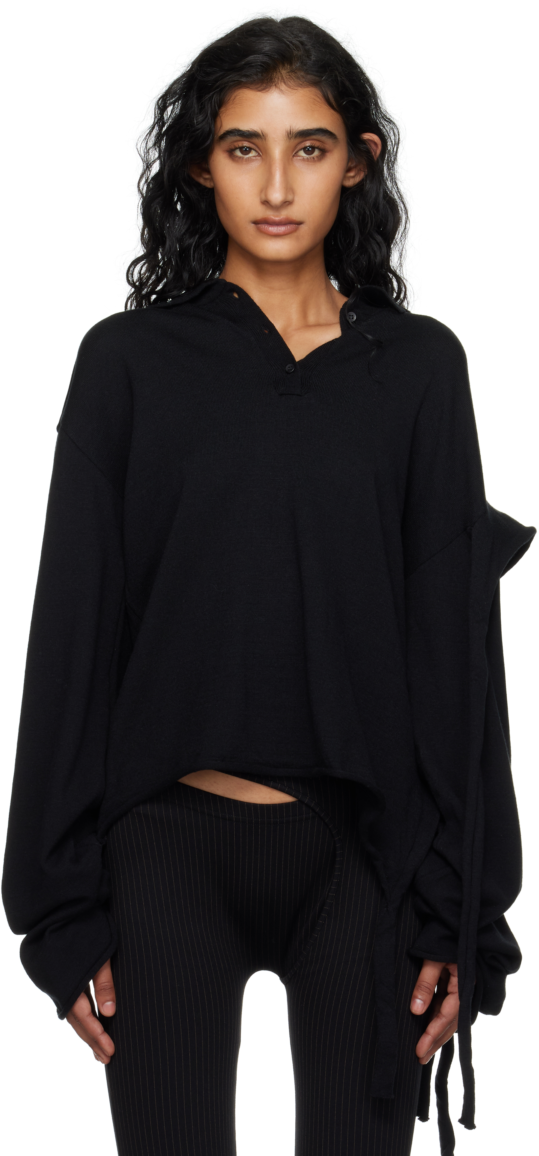 ルームウェア・パジャマ OTTOLINGER Women Lounge Wear 25P10280060302 BLACK Black Ottolinger Women's Rib Lounge Pants in Black Wash Ottolinger