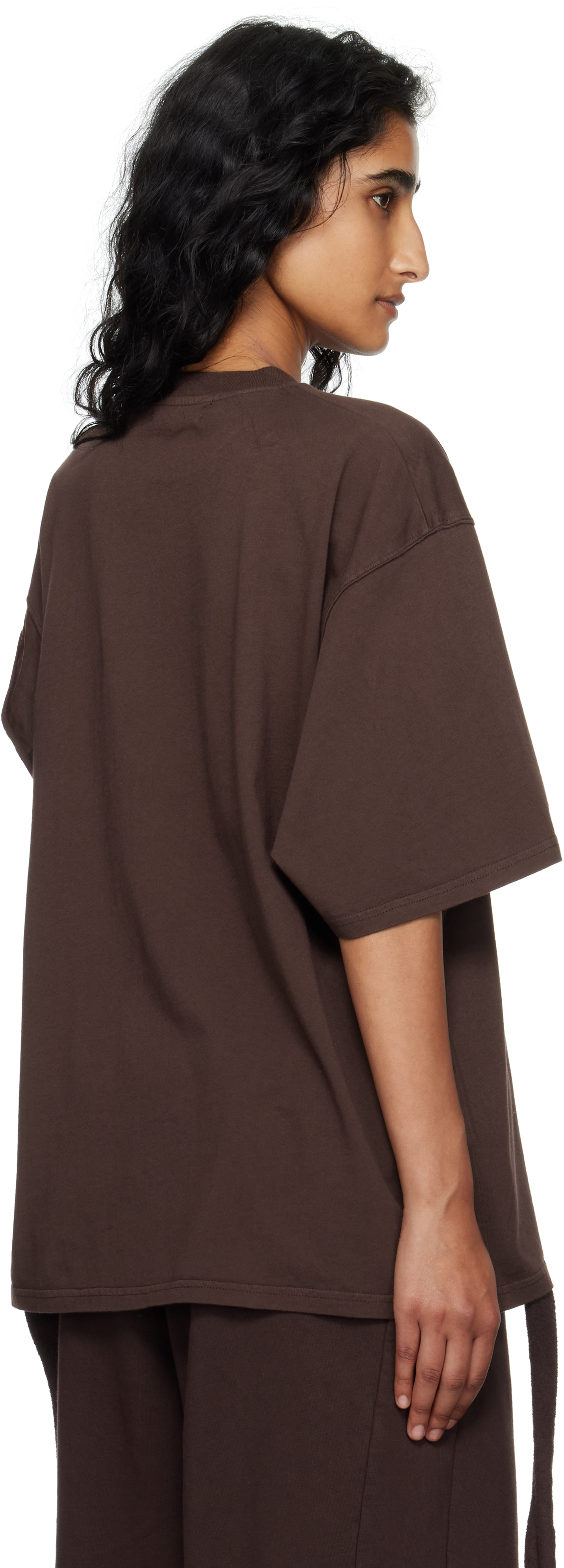 Ottolinger ブラウン Deconstructed ボクシー Tシャツ In Brown