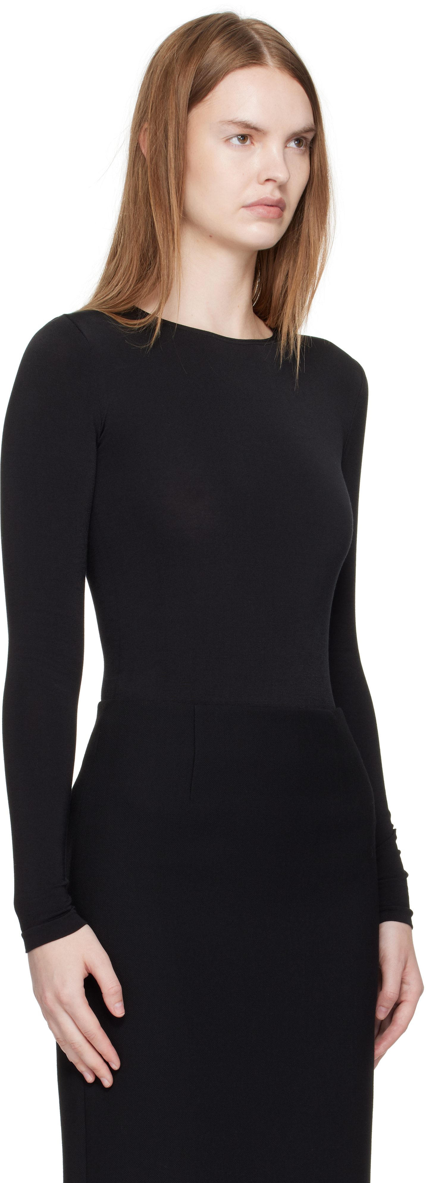 Wolford Black Berlin Bodysuit In Black