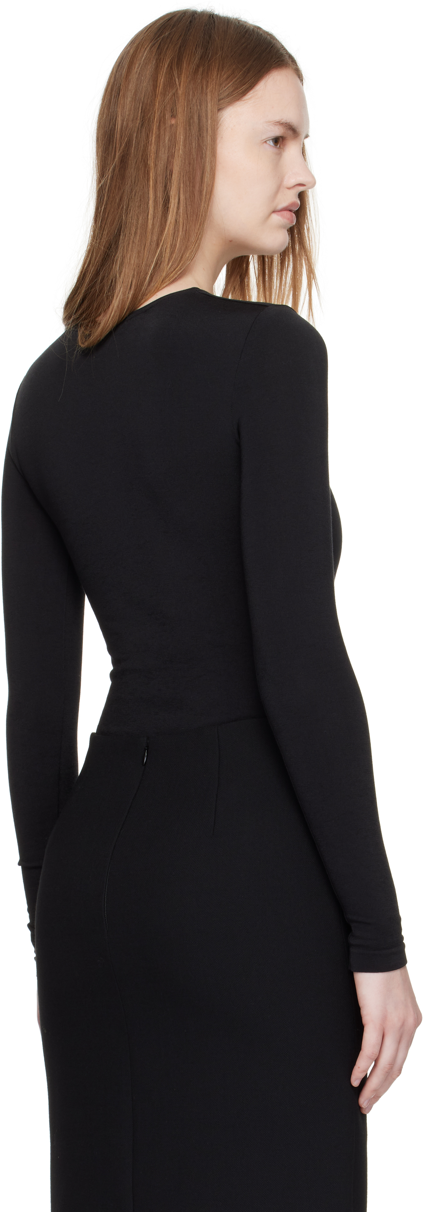 Wolford Black Berlin Bodysuit In Black