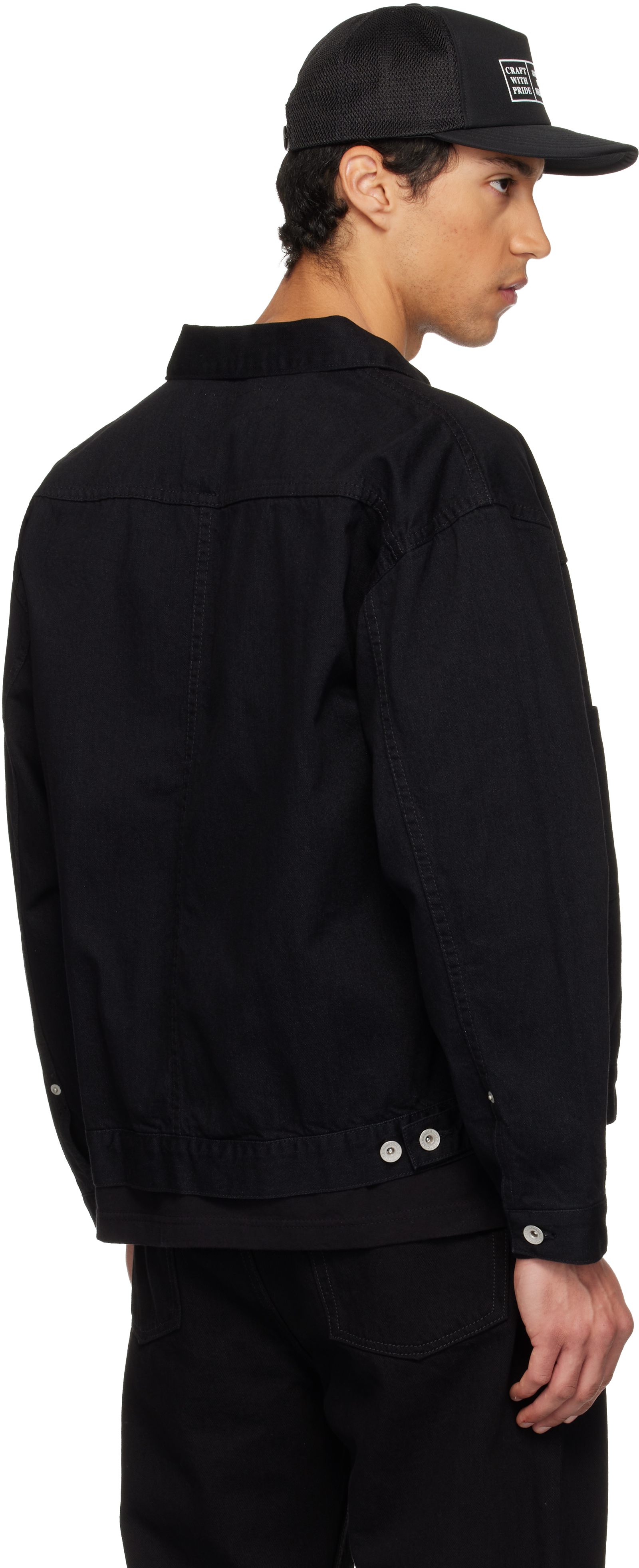 Neighborhood Black Bw Type-2 Denim Jacket In Black