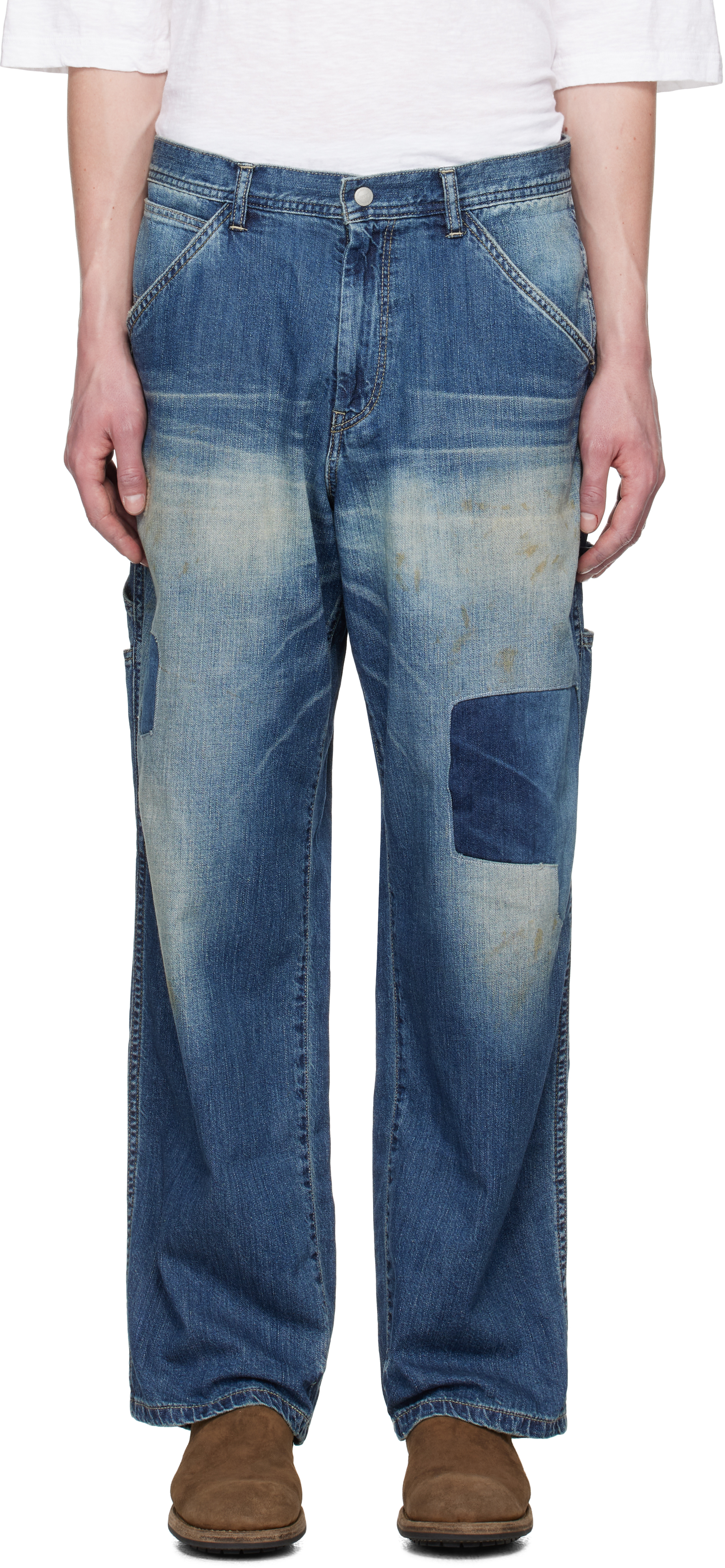 Neighborhood Blue Savage Lw Painter Denim Jeans
