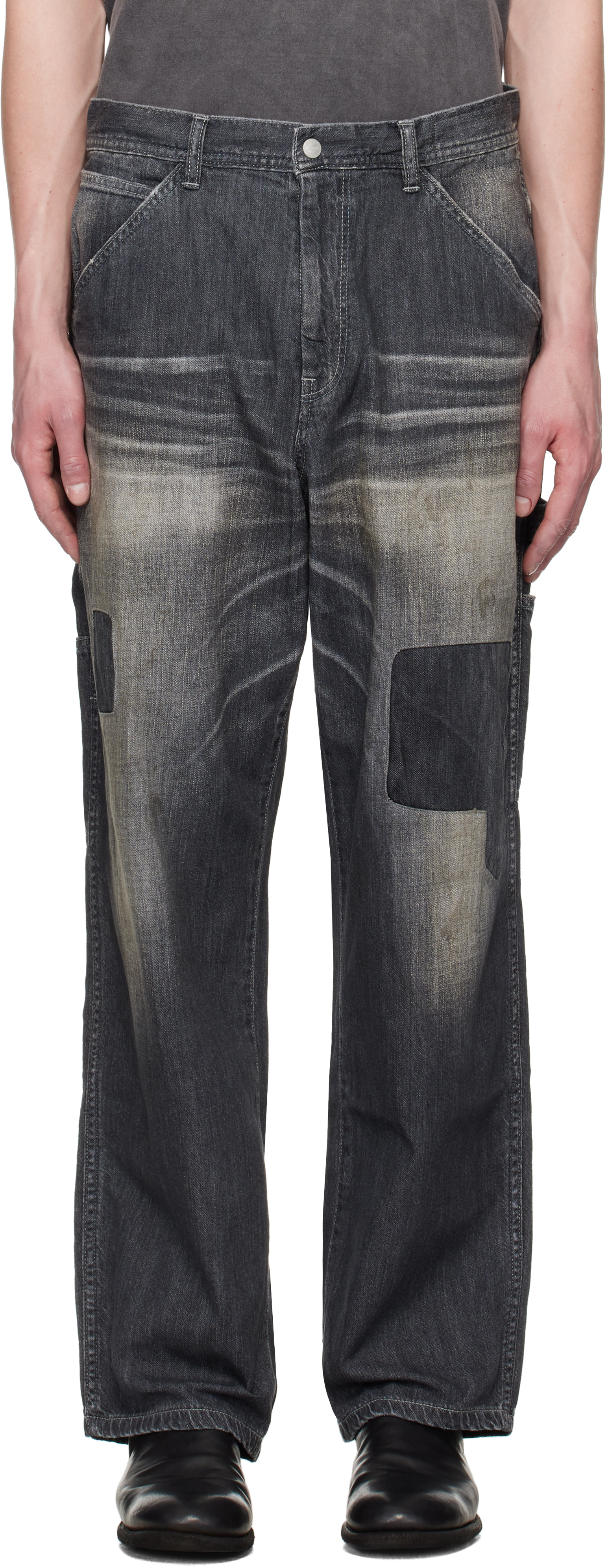 Neighborhood Black Savage Lw Painter Denim Jeans