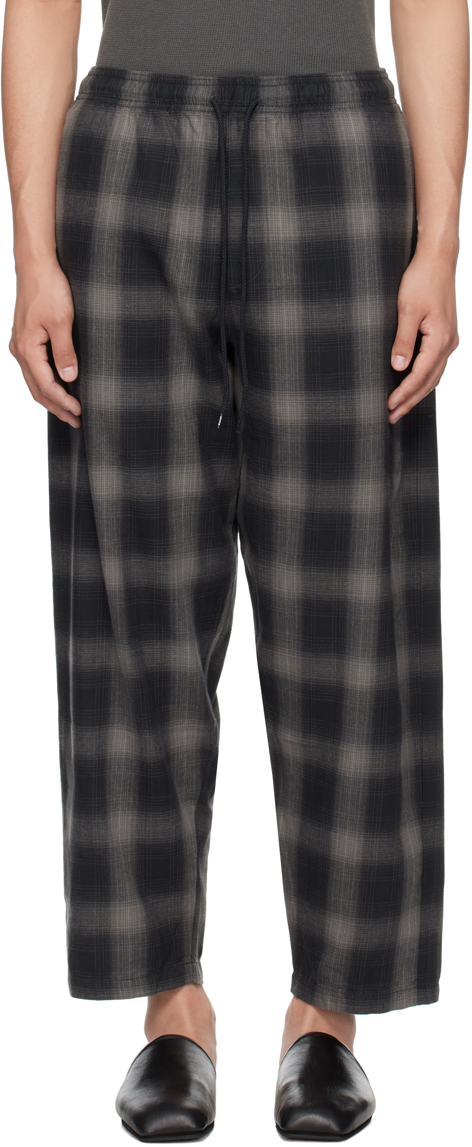 パンツ NEIGBORHOOD HOMBRE CHECK EASY PANTS 25SS Neighborhood: Gray Hombre Check Easy Trousers | SSENSE 대한민국