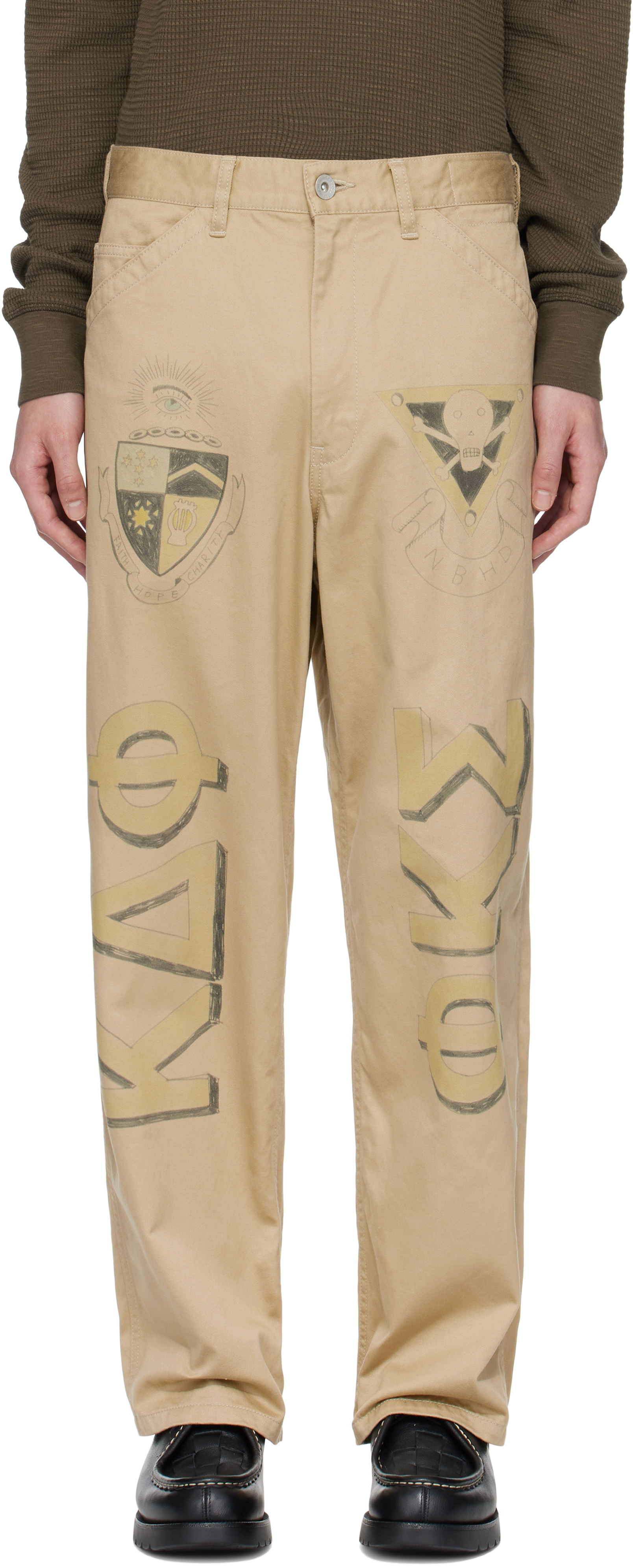 Neighborhood Beige Memorial Utility Trousers