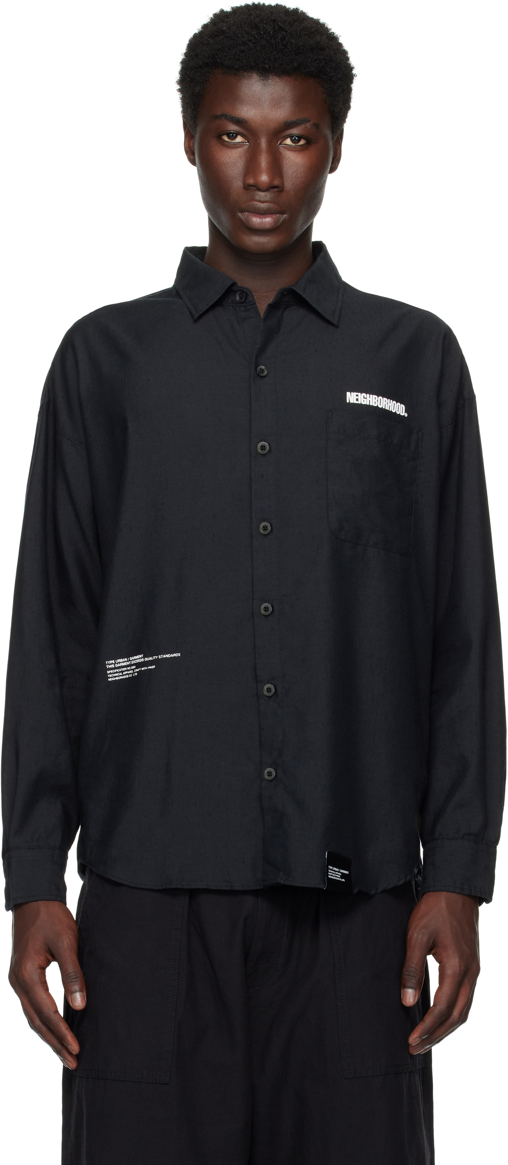 Black L/S Overshirt