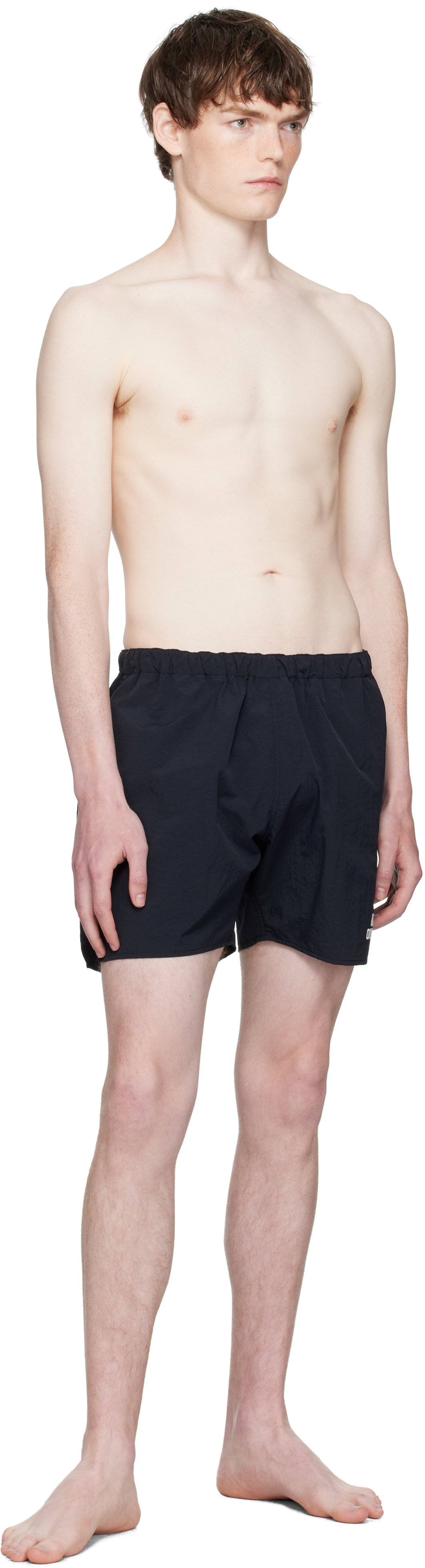 Neighborhood Black Recycled Nylon Swim Shorts In Black