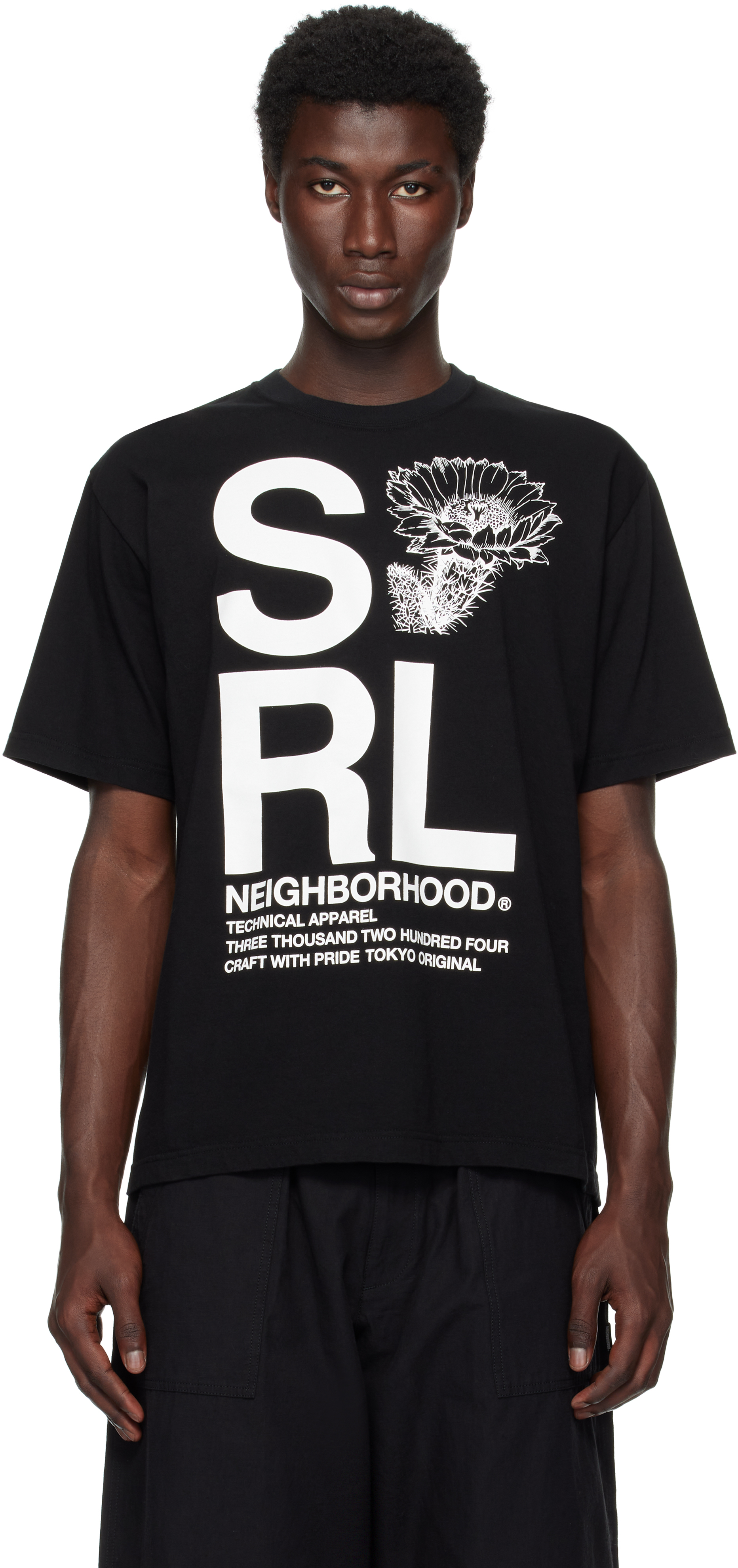 Black 'SRL' S/S-1 T-shirt