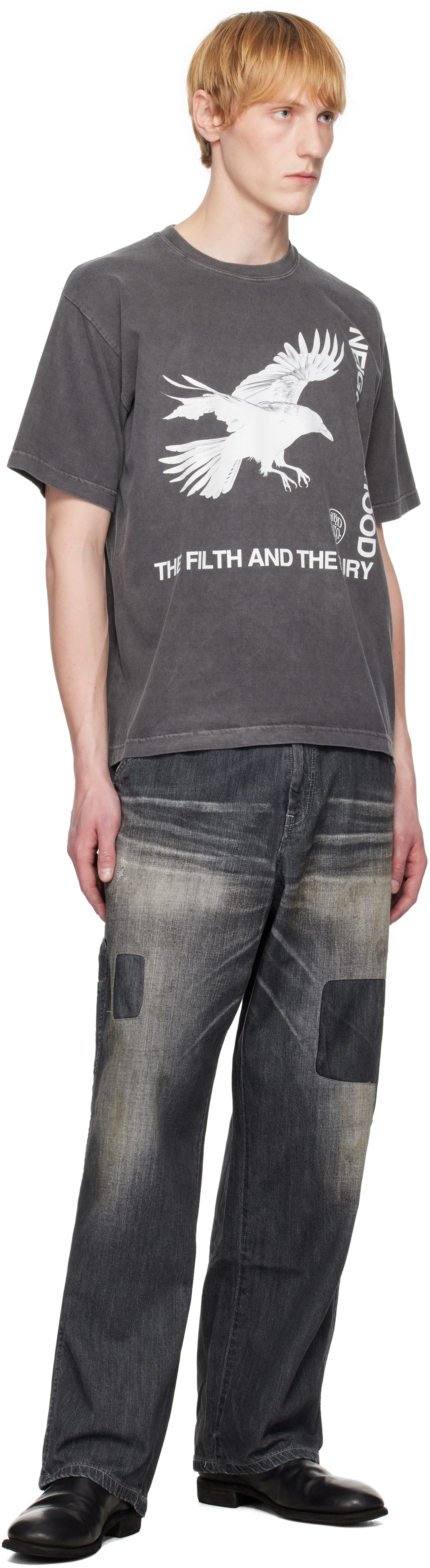 Shop Neighborhood Black Nh. Ss-5 T-shirt
