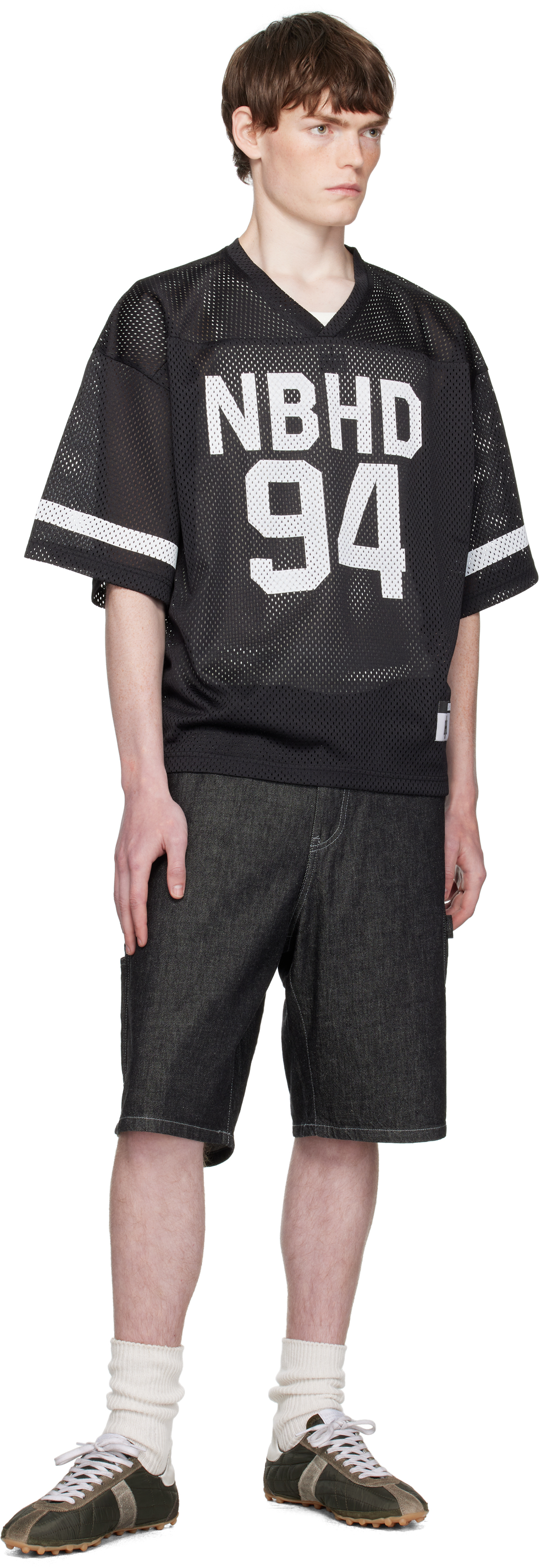 Neighborhood Hockey V-neck Short Sleeve In Black | ModeSens