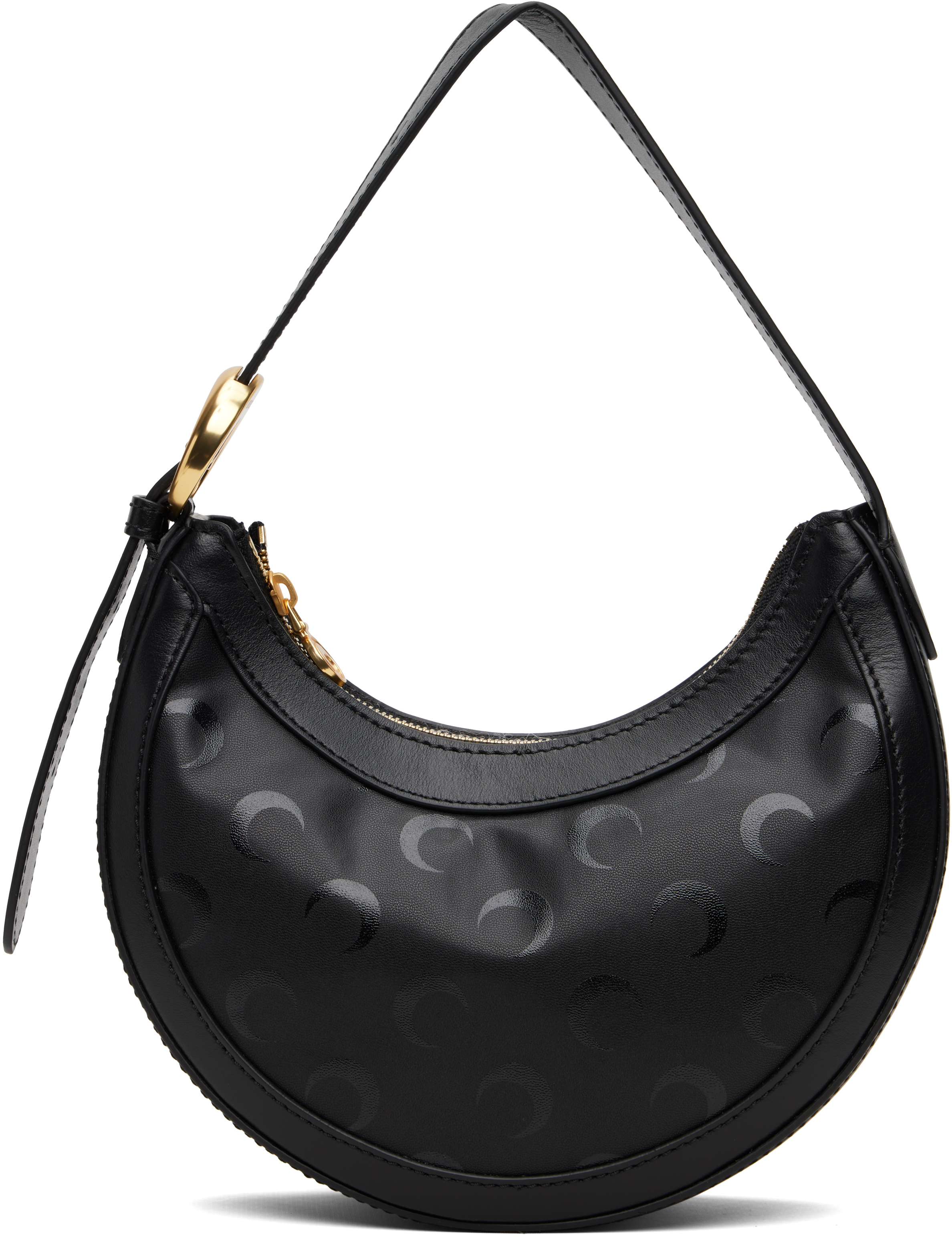 Marine Serre: Black Moon Canvas Eclips Mini Bag | SSENSE