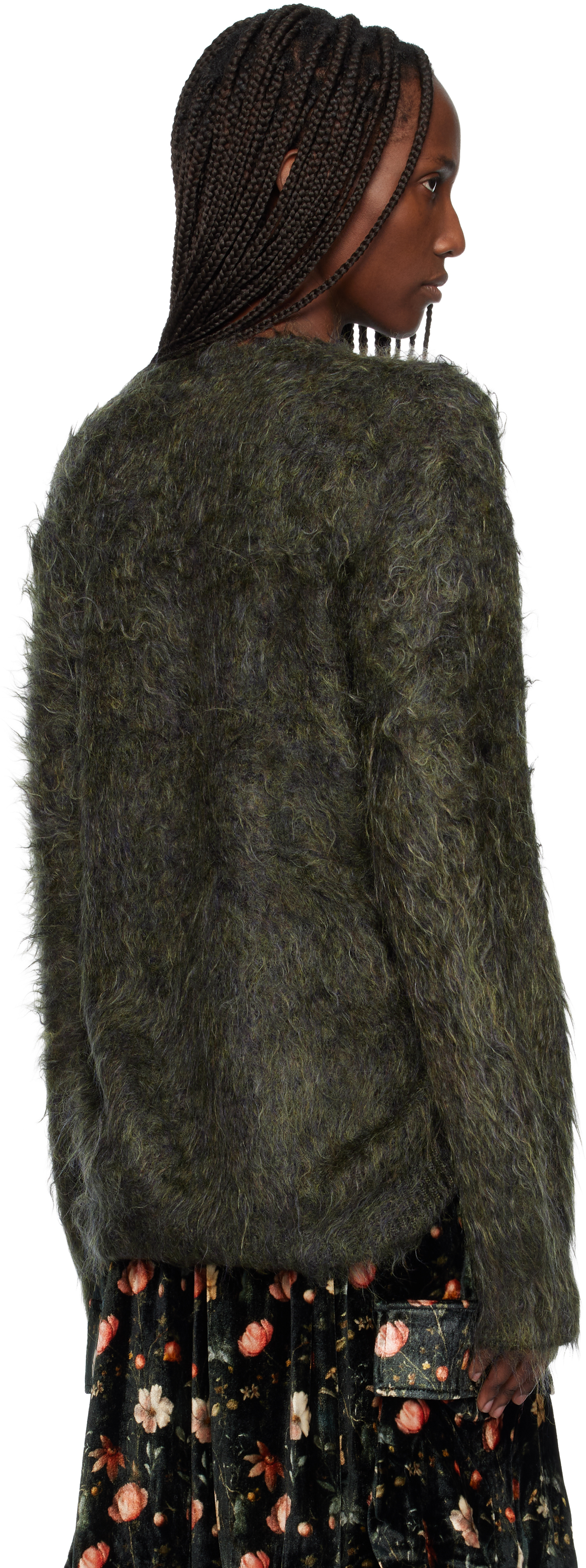 R13 Green Boyfriend Cardigan