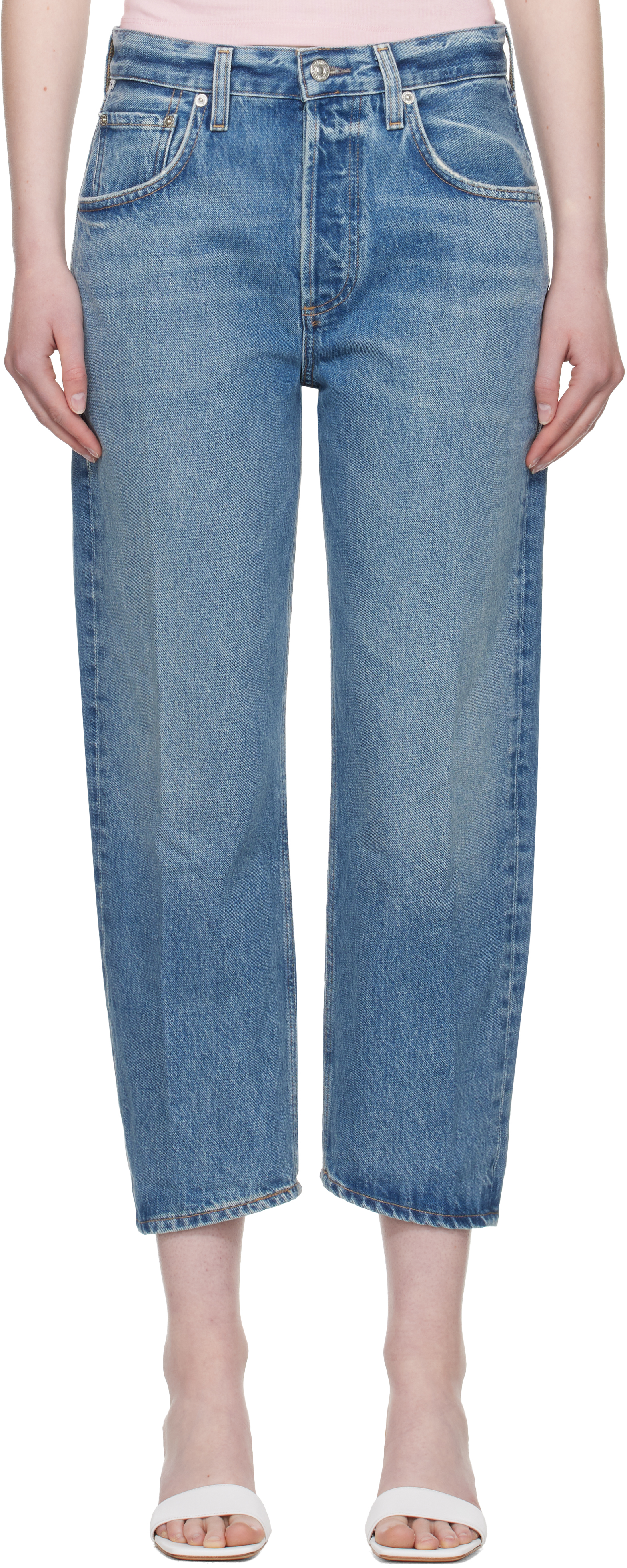 Citizen Of Humanity Denim Trousers With Belt Loops