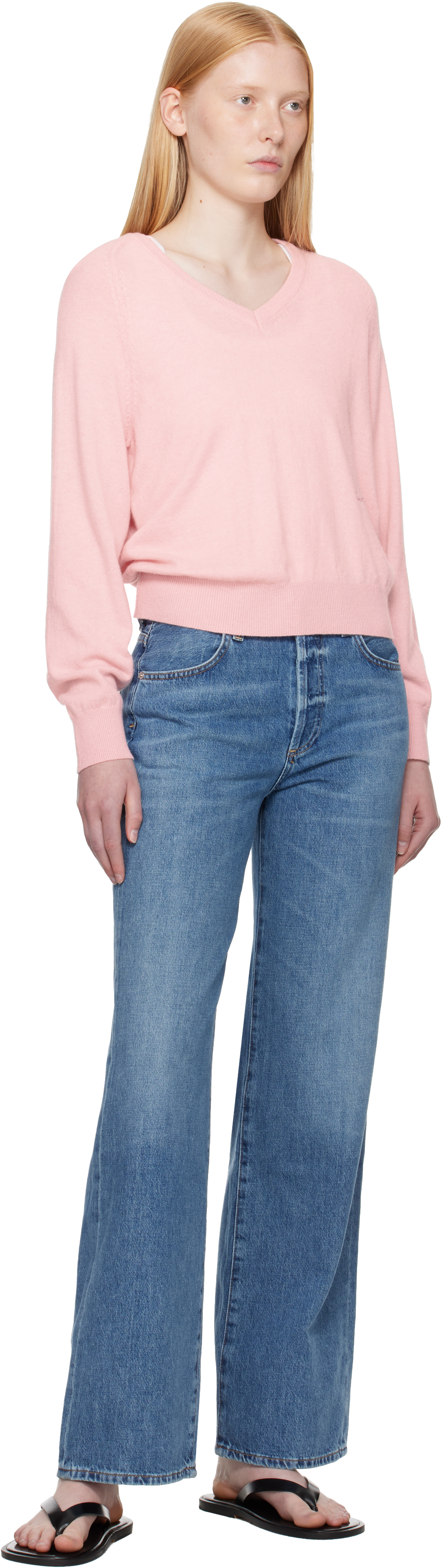 Citizen Of Humanity Blue Annina High Rise Wide Leg 33 Jeans