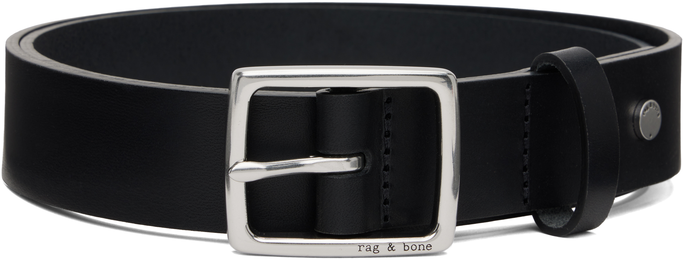 Black Leather Boyfriend Belt