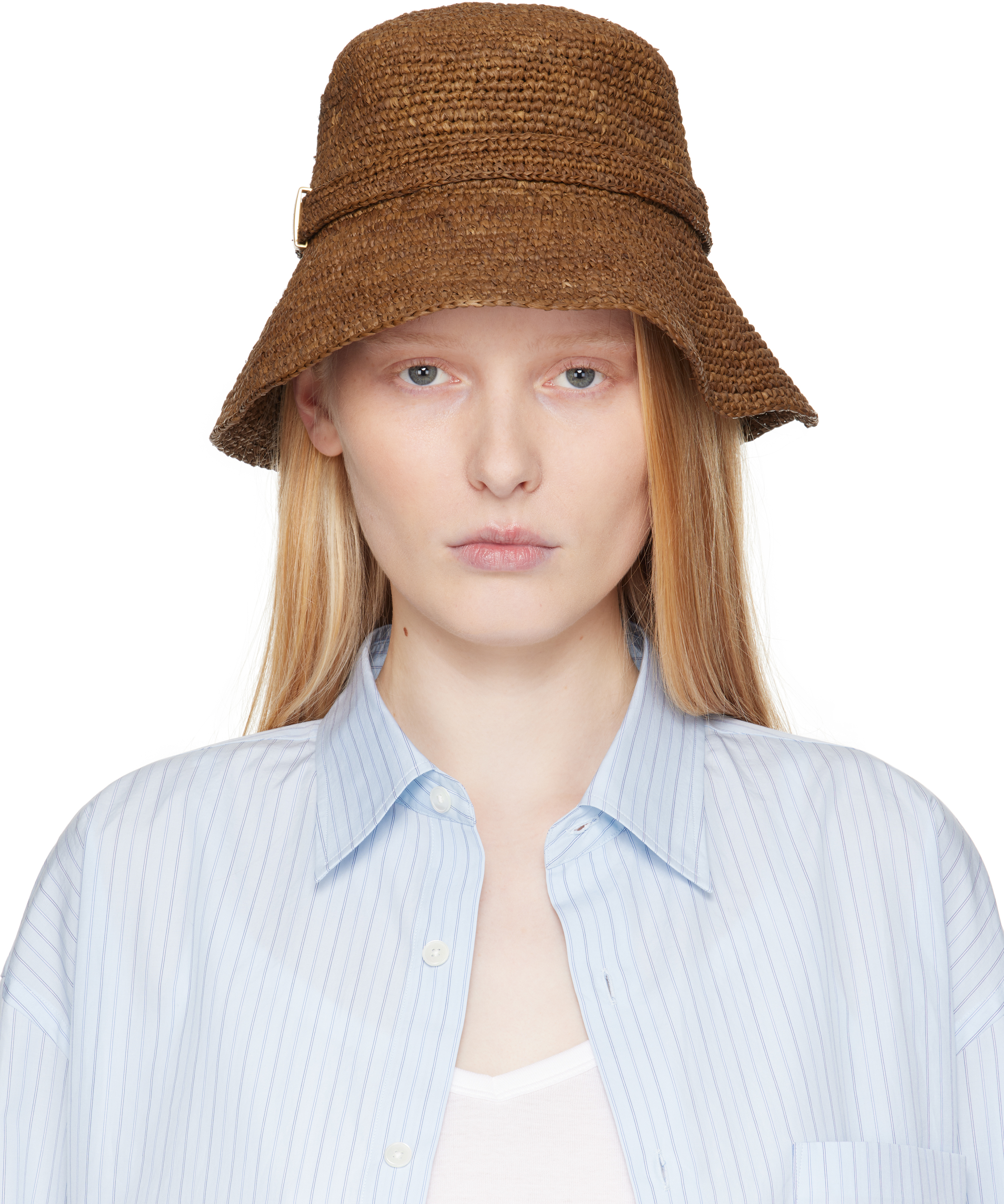 【関税込み】rag & bone ブラウン Lela Rollable バケットハット Lela Rollable Bucket Hat - Brown | rag & bone