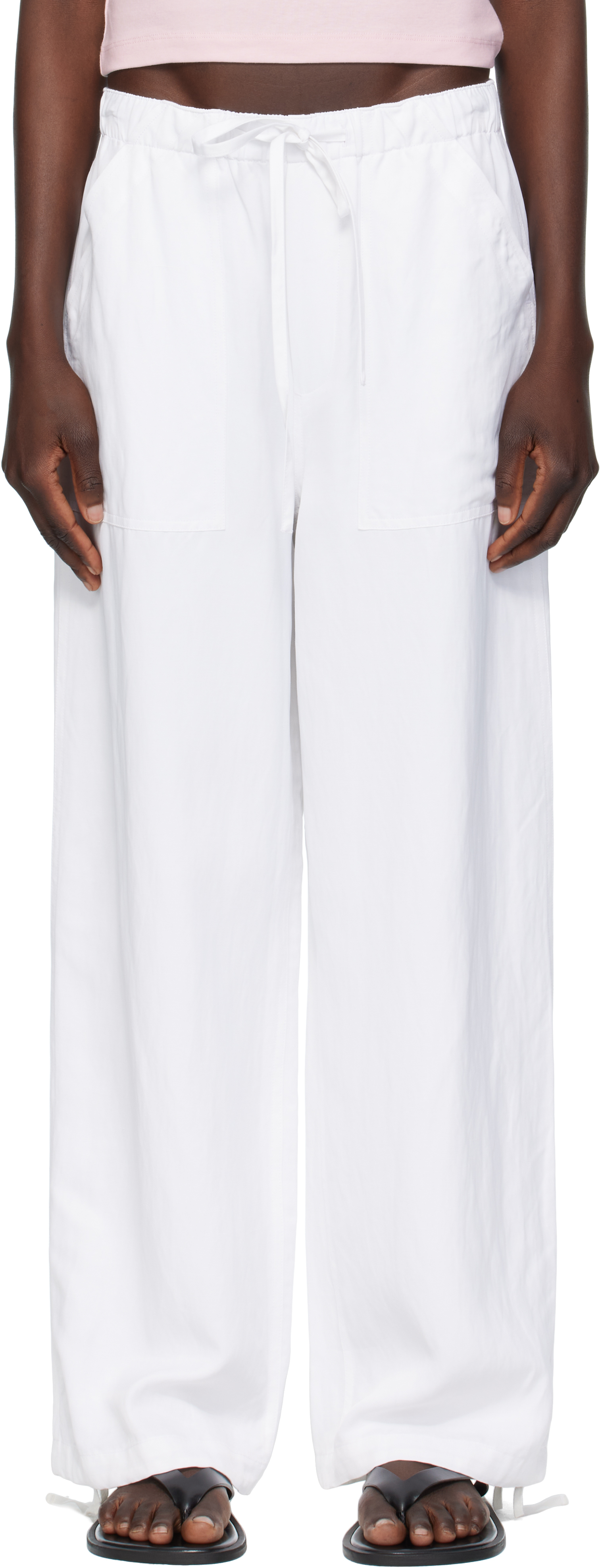 White Adina Beach Trousers