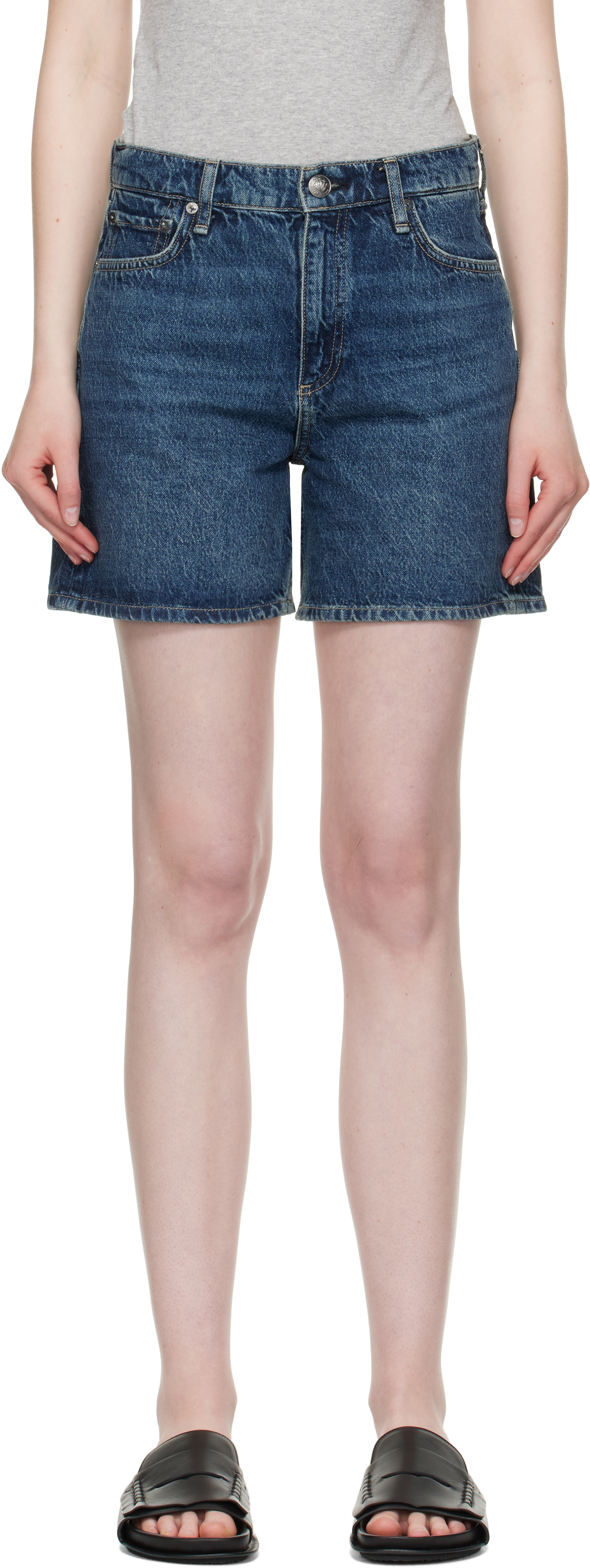 Blue Kaia Denim Shorts