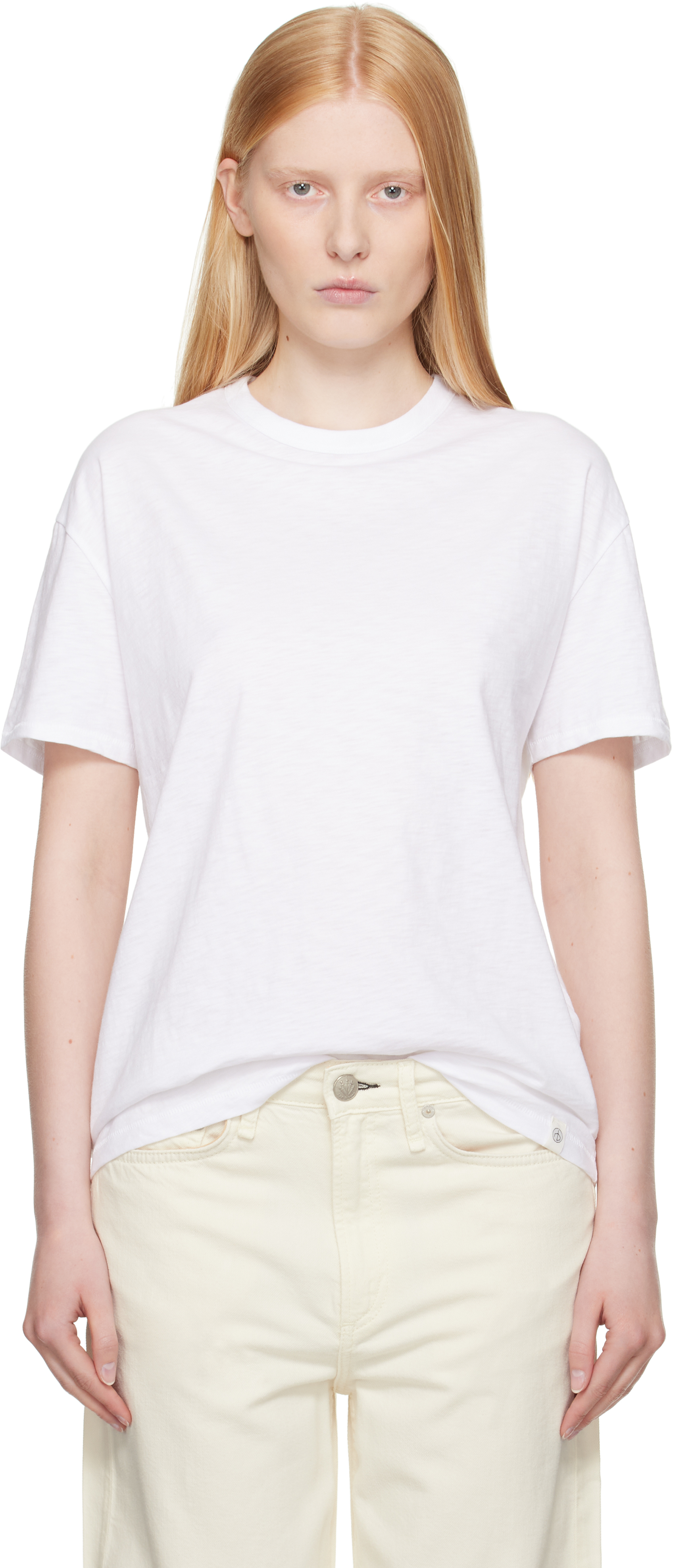 rag bone: White Mini Slub Boyfriend T-shirt SSENSE