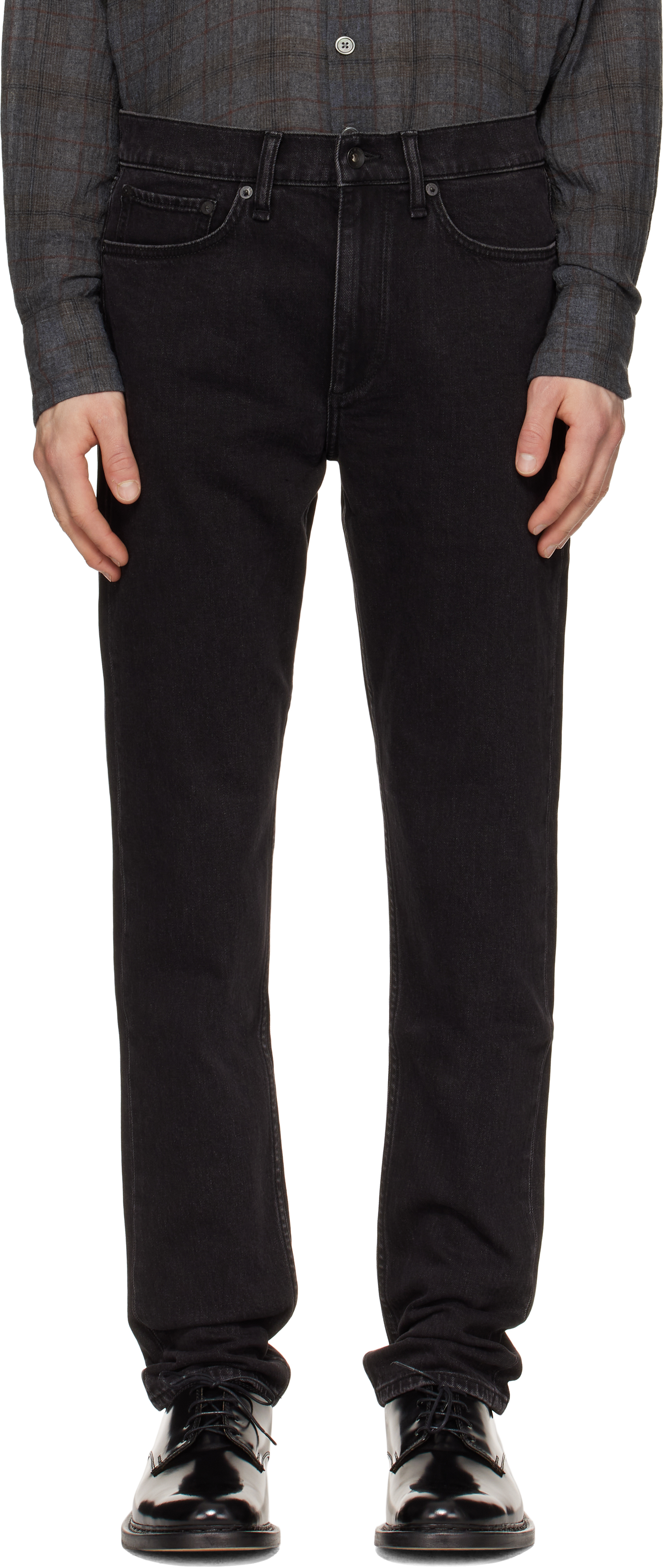 rag&bone ストレッチパンツ　黒 rag & bone: ブラック Fit 2 Authentic ストレッチ ジーンズ